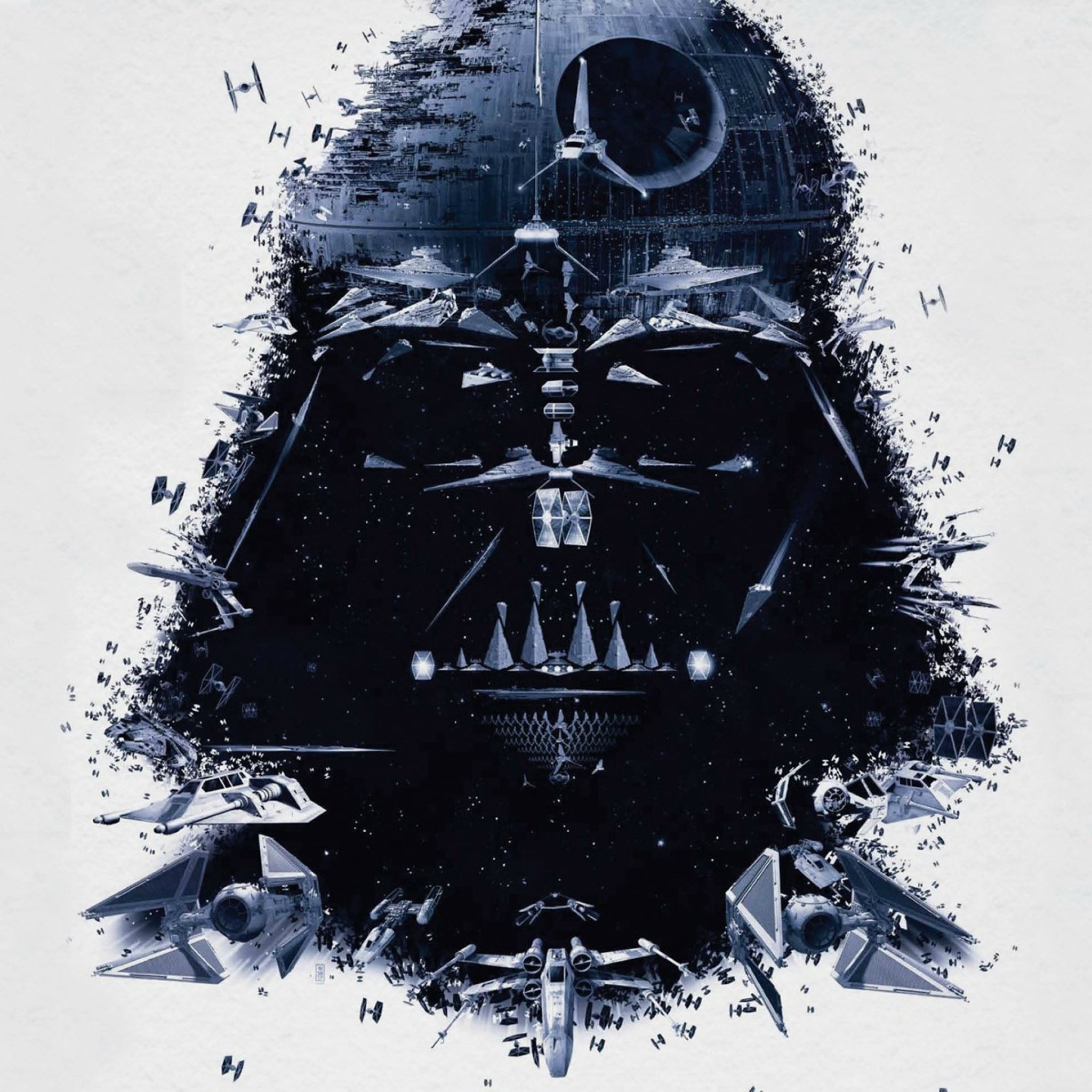 Darth Vader Portrait Art iPad Air Wallpaper Free Download
