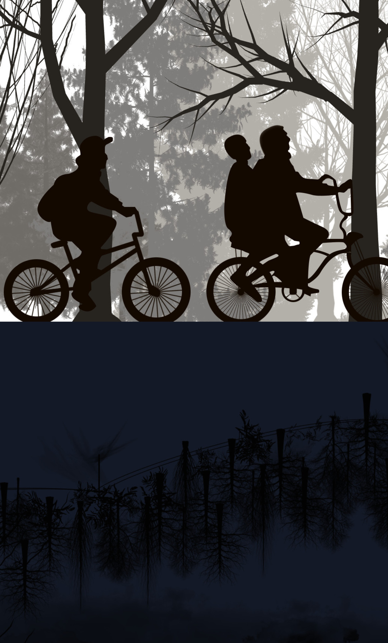 Stranger Things Season 2 Upside Down Artwork iPhone HD 4k Wallpaper, Image, Background, Photo and Picture