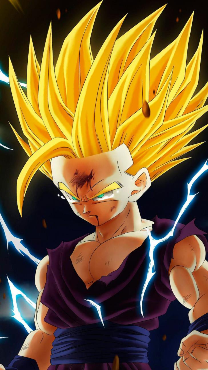 Gohan, dragon ball, super sayin, HD phone wallpaper