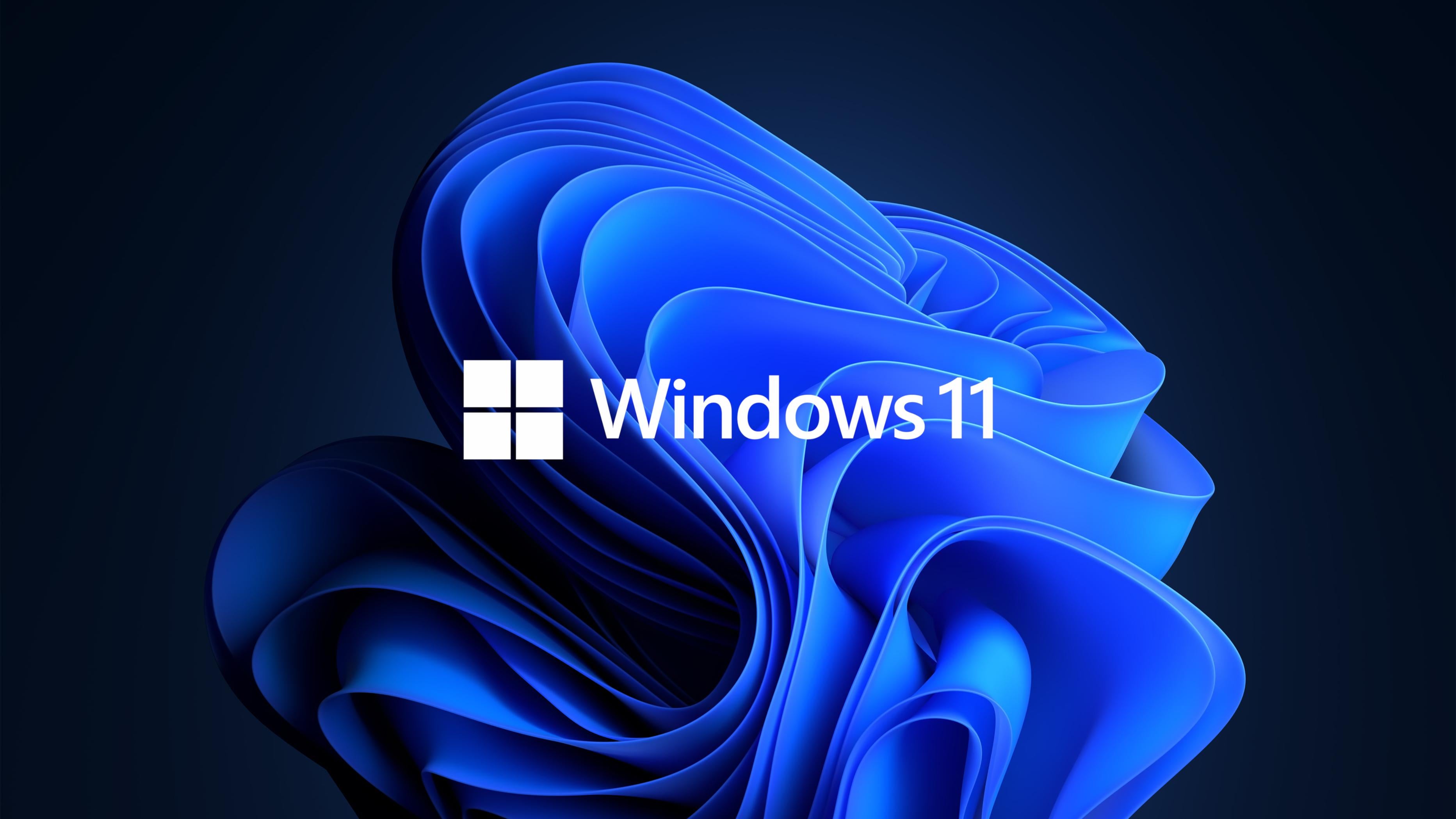 Windows 11 Dark Mode Wallpaper, With Logo
