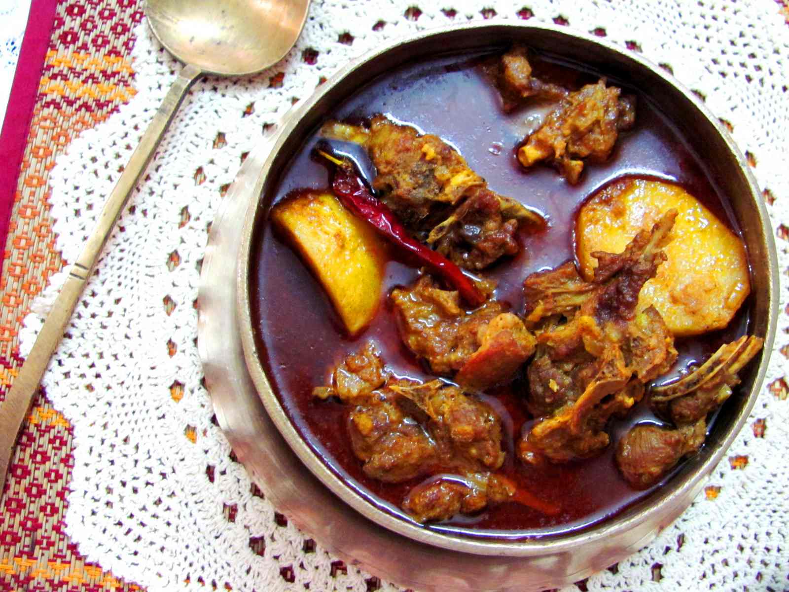 Bengali Style Mangsher Jhol Recipe Mutton Curry By Archana's Kitchen