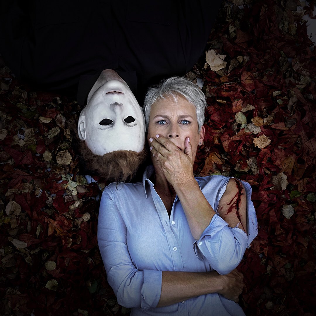 Laurie Strode and Michael Myers Halloween movies Photo