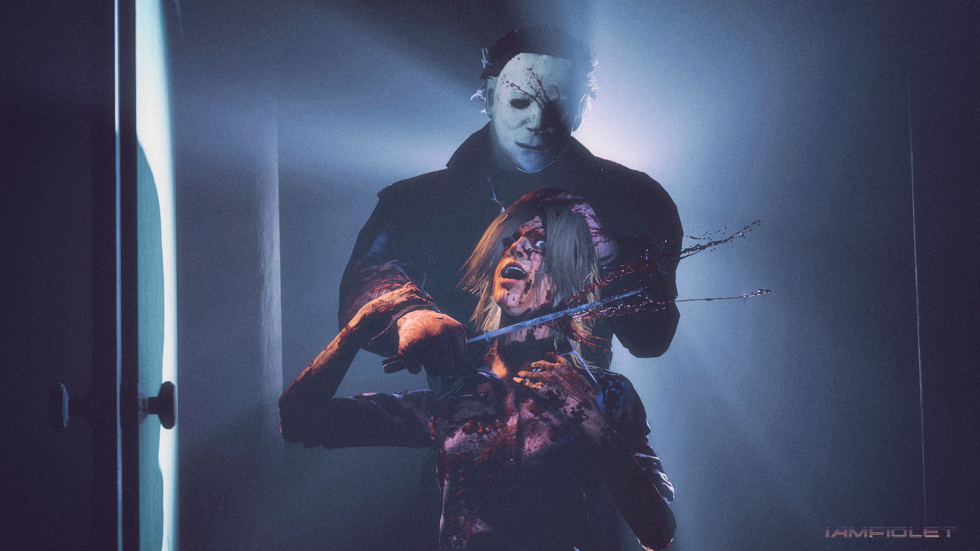 Michael Myers & Laurie Strode. Michael myers, Horror movie icons, Halloween memes