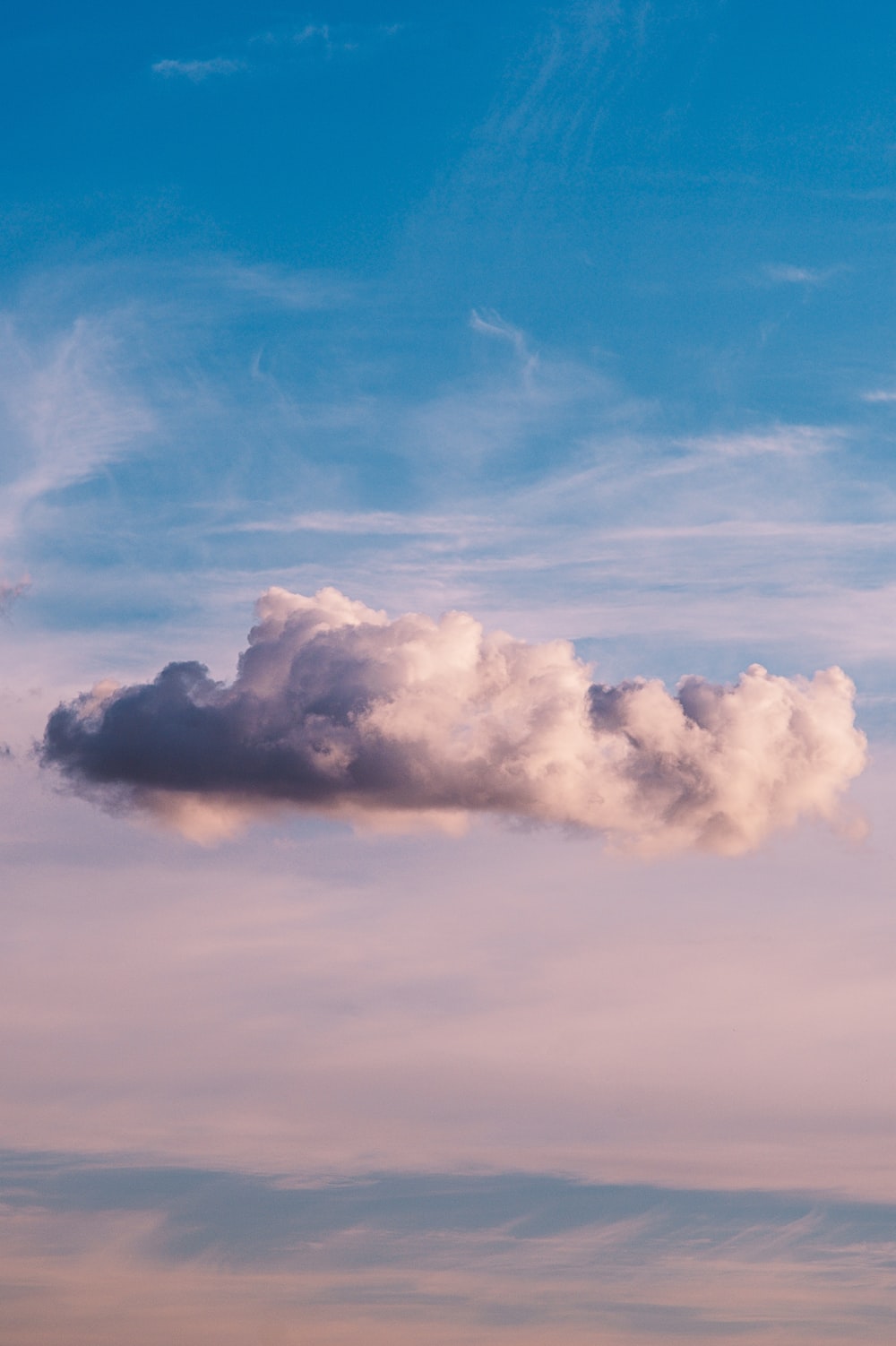 white and gray clouds photo