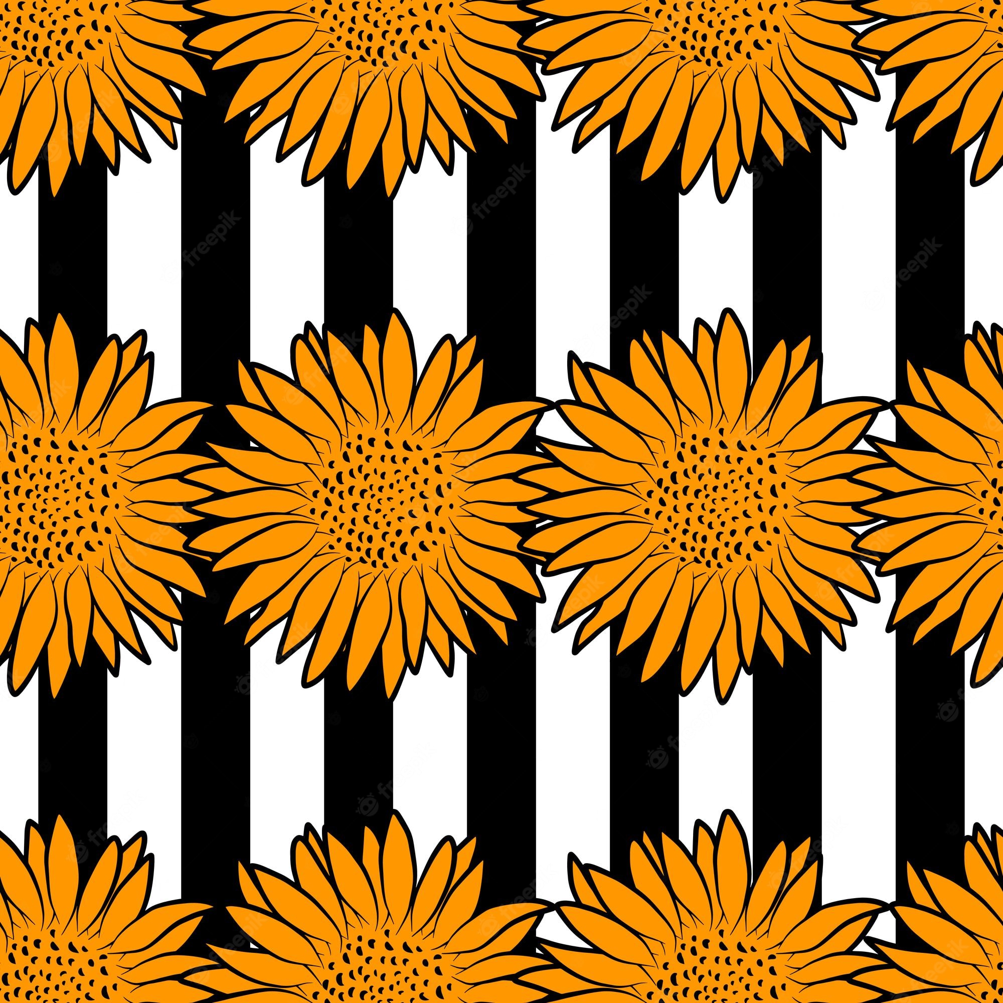 Summer Sunflower Retro Wallpapers Wallpaper Cave
