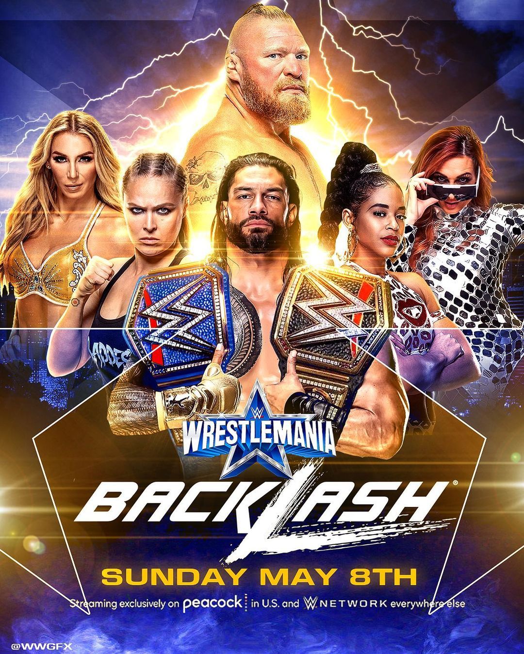 WWGFX on Instagram: “WWE Wrestlemania Backlash 2022 Poster #prowrestling # wwe #backlash #wrestlemania #design #gfx #edit. Wrestlemania, Wwe roman reigns, Wwe ppv