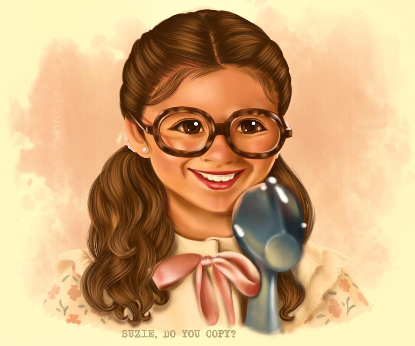 Stranger Things Suzie by Karina Yasinova, karina_yasinova Singing Neverending Story. Stranger things, Eleven stranger things drawing, Stranger things art