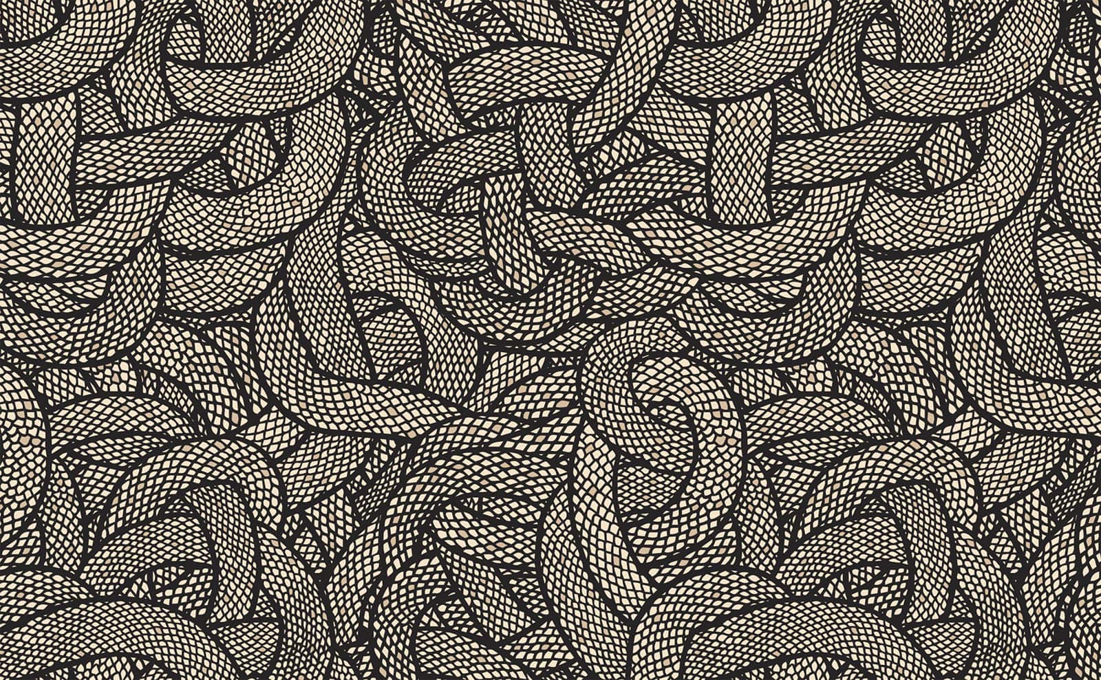 Snakeskin eclectic pattern taupe Pattern Wallpaper for Walls