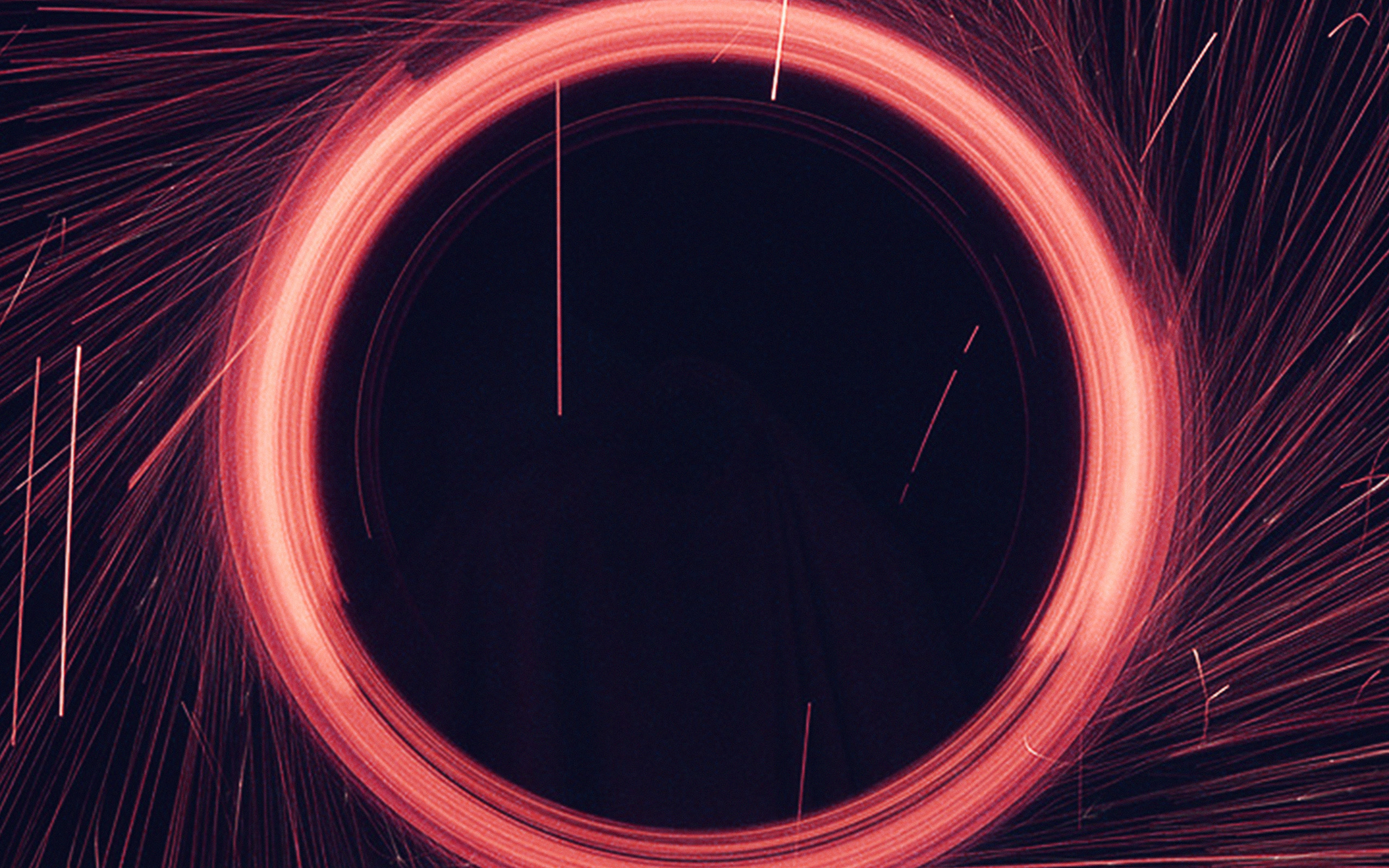 wallpaper for desktop, laptop. circle fire illustration art red