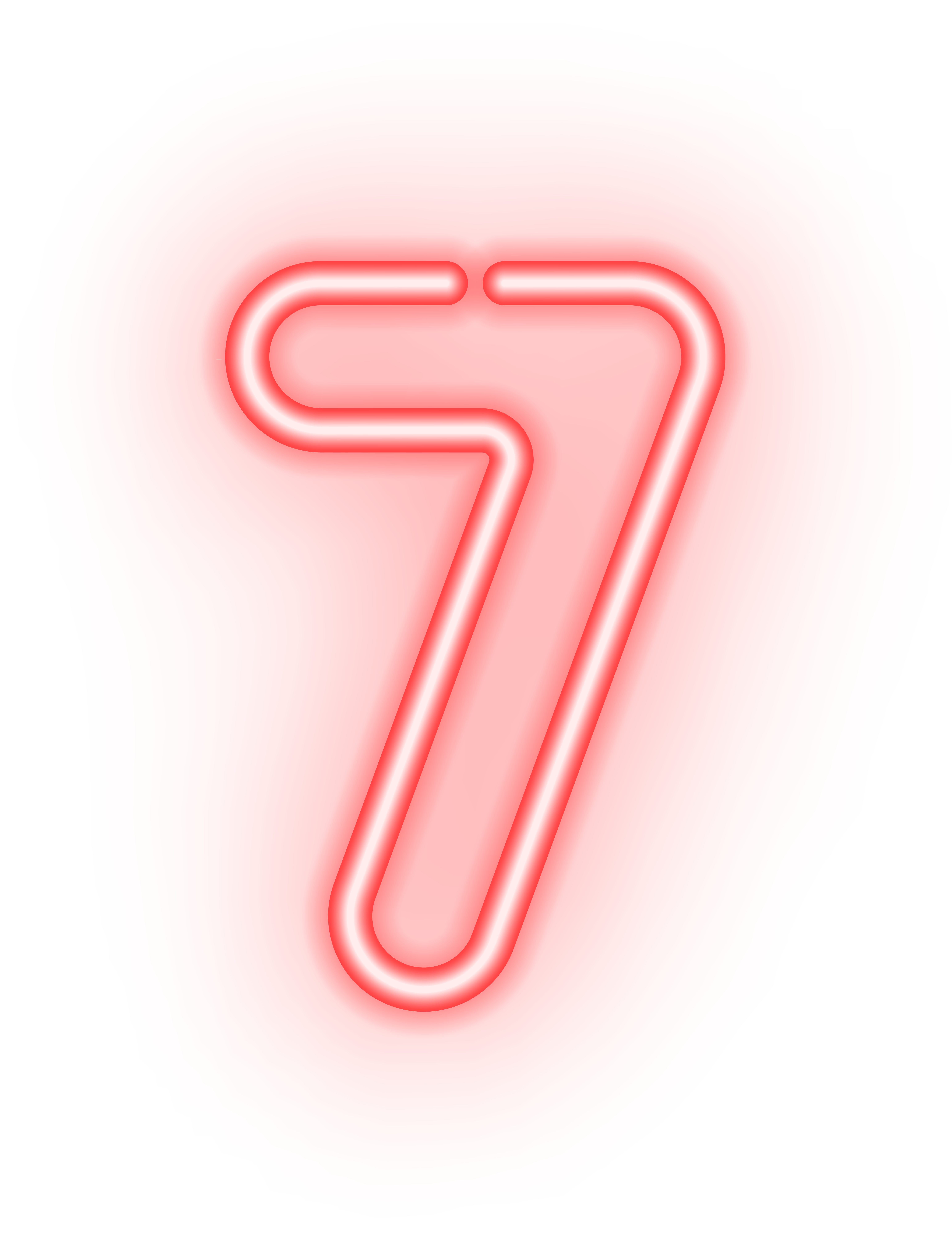 Number Seven Neon Transparent PNG Image​-Quality Free Image and Transparent PNG Clipart