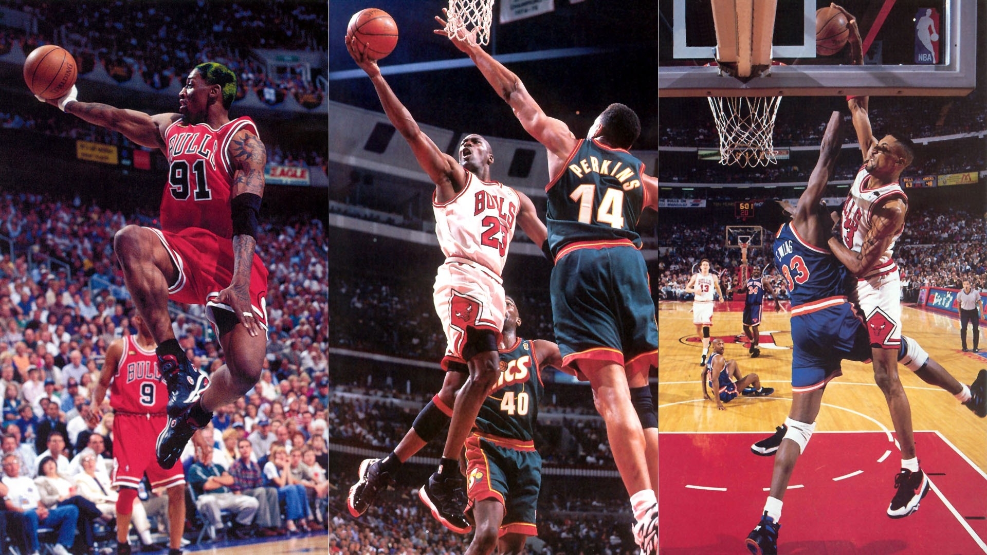Sports nba basketball michael jordan chicago bulls dennis rodman scottie pippen wallpaperx1080