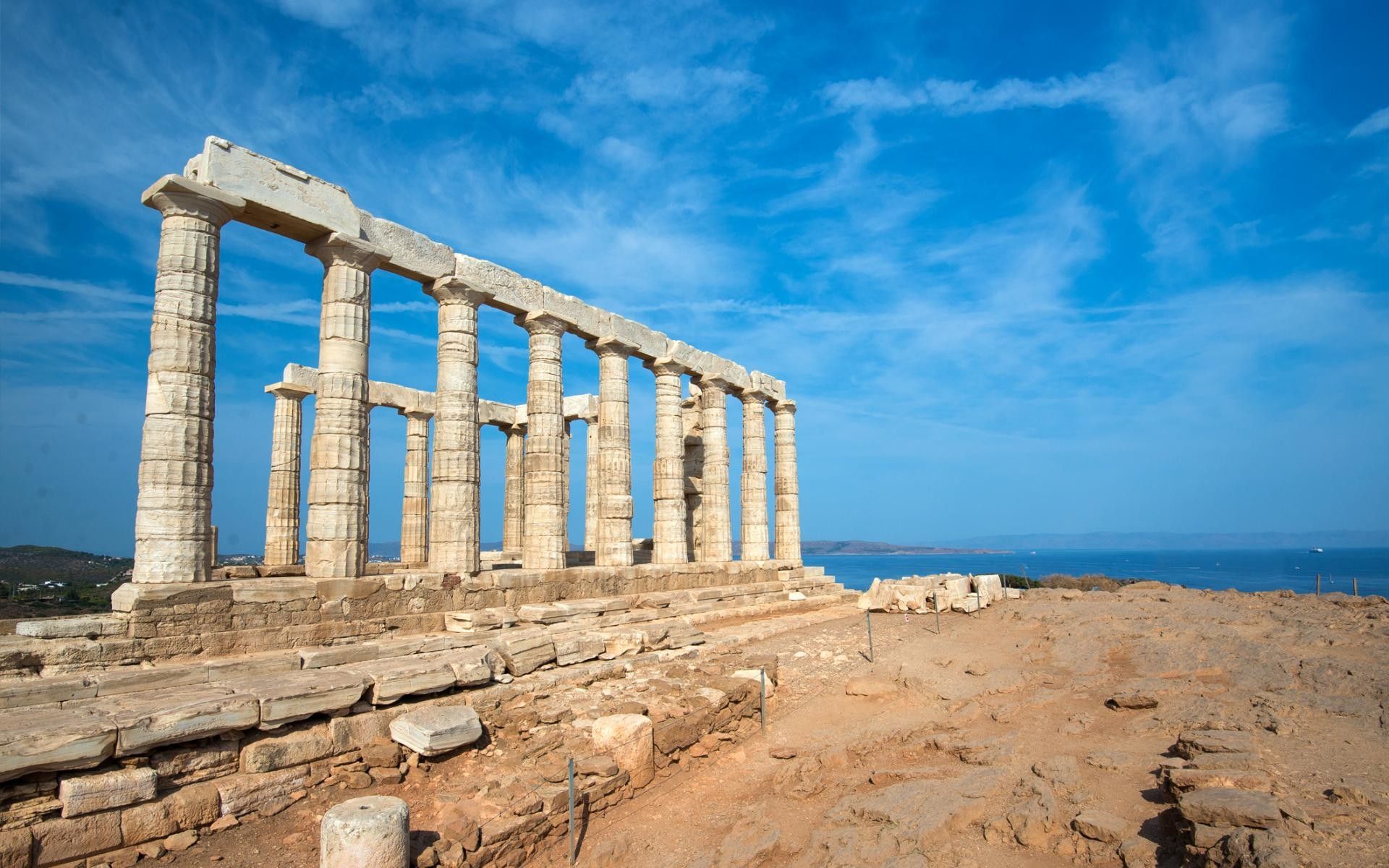 Poseidon Temple Wallpaper