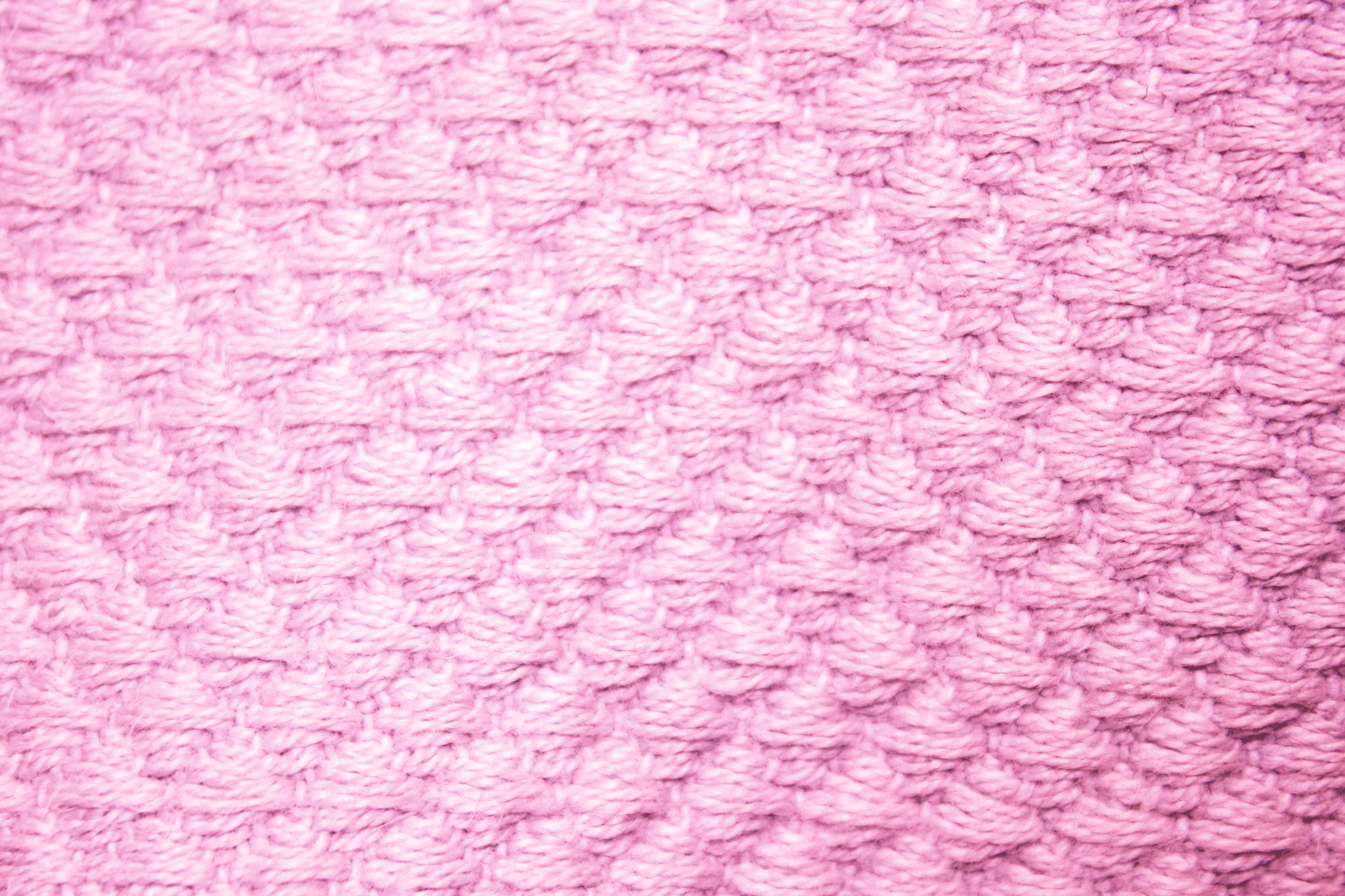 Pink Diamond Patterned Blanket Close Up Texture Picture. Free Photograph. Photo Public Domain