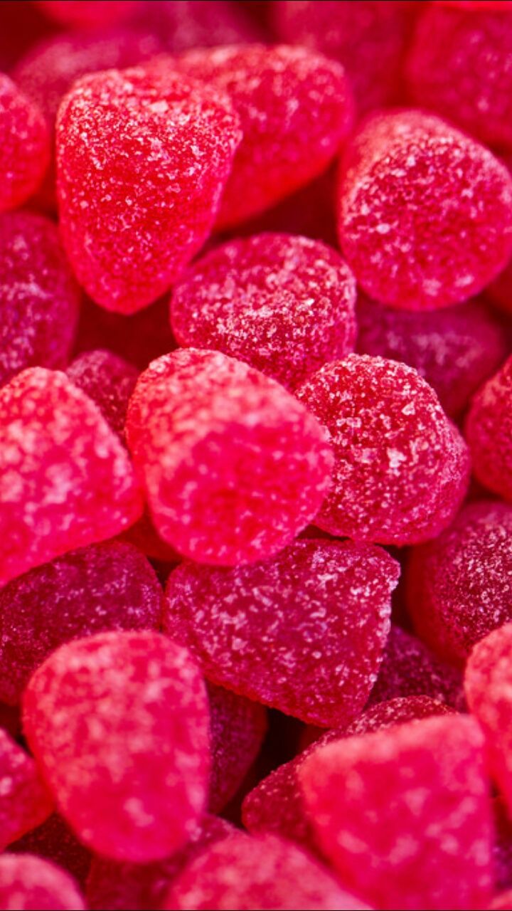 We Heart It. candy and sweet. Red candy, Food wallpaper, Pink wallpaper iphone