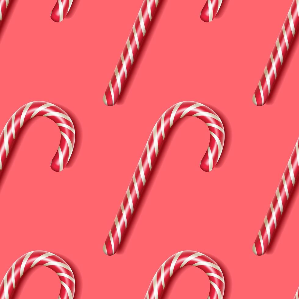 Candy cane on a red background