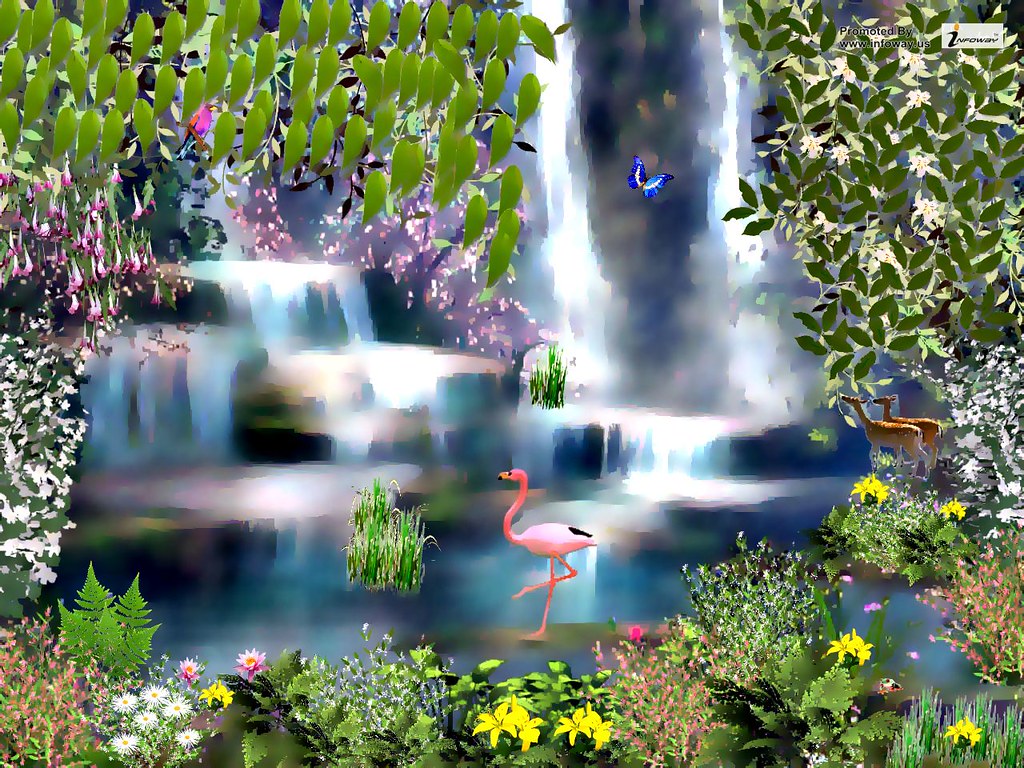 Photo Wallpaper  Waterfall Feng Shui  Picture India  Ubuy