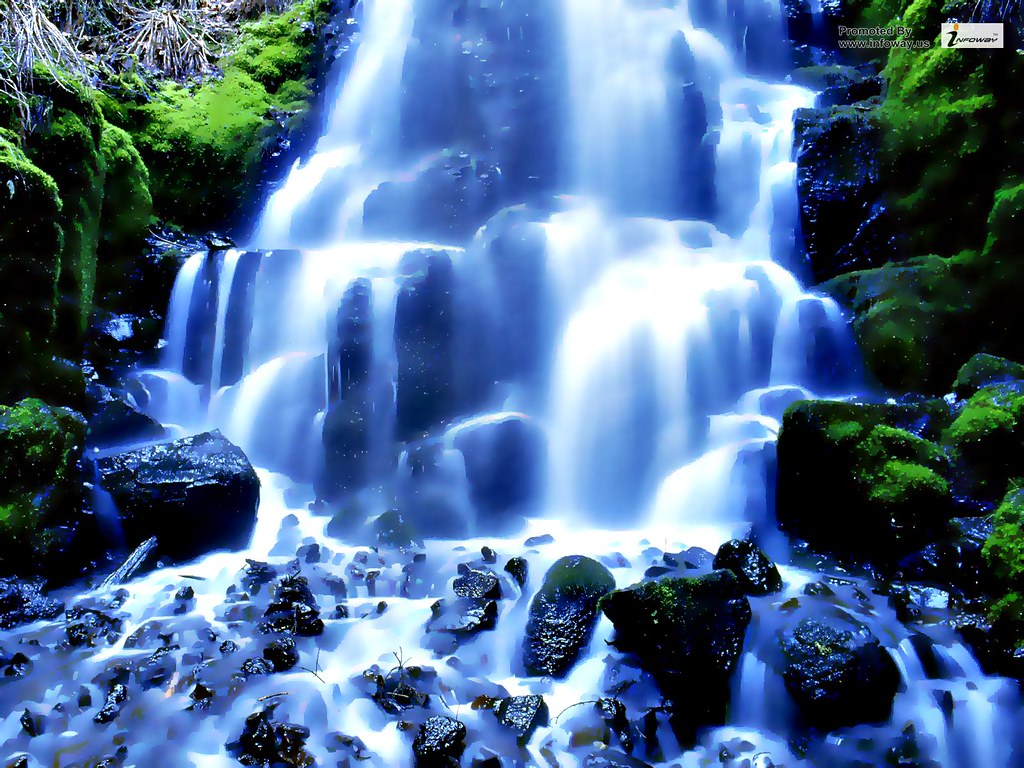 3D waterfall wallpaperd waterfall wallpaper