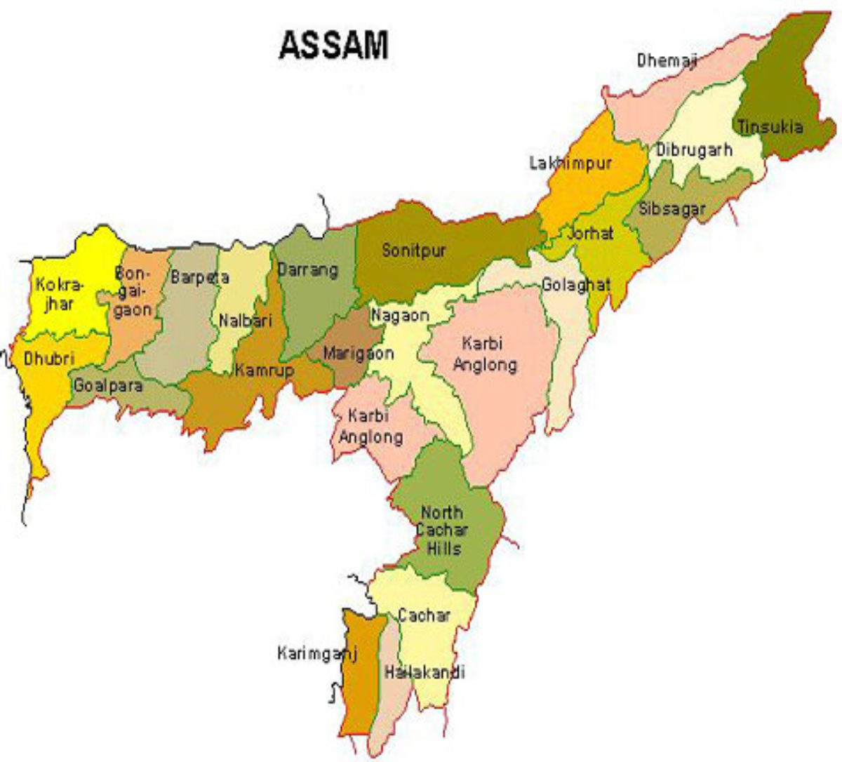 Assam Map Wallpapers - Wallpaper Cave