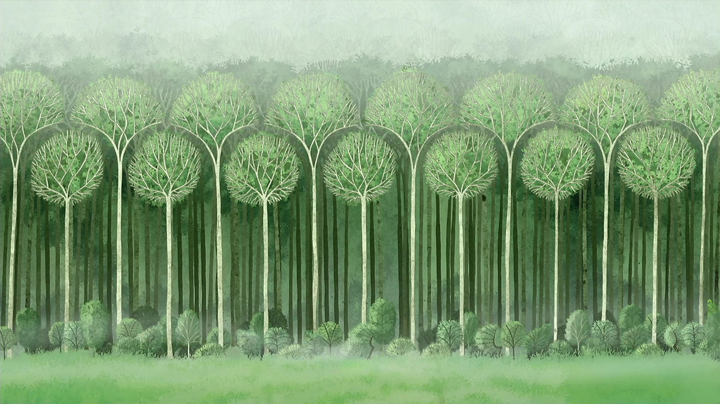 Living Lines Library: The Secret of Kells Design / Background: In Forest & Others