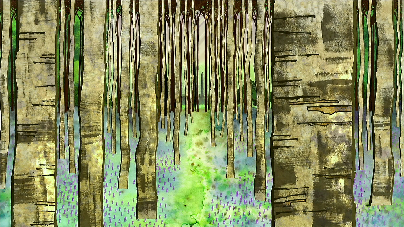 Living Lines Library: The Secret of Kells Design / Background: In Forest & Others