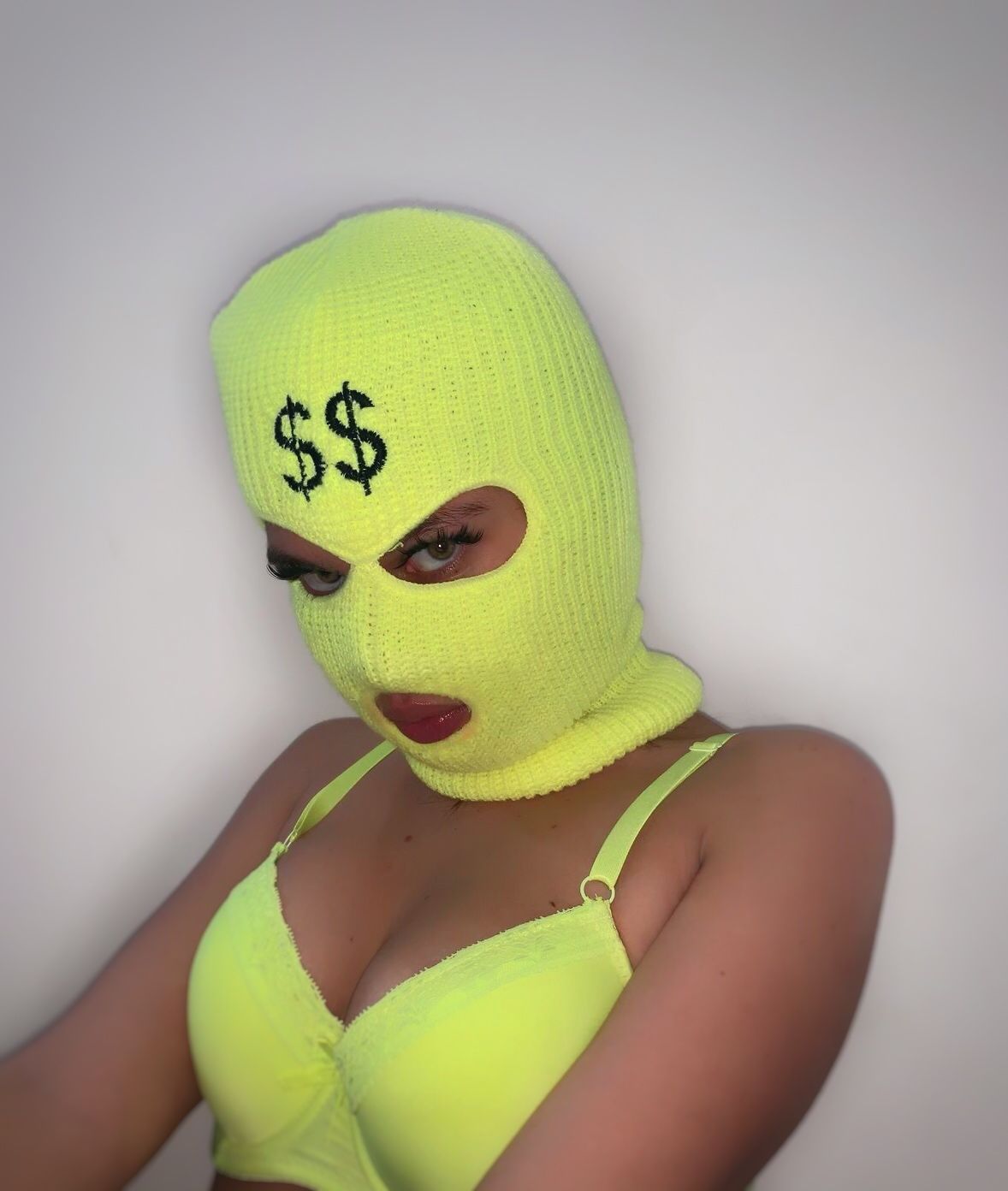 Underbarbie. Mask girl, Ski mask, Girl gang aesthetic