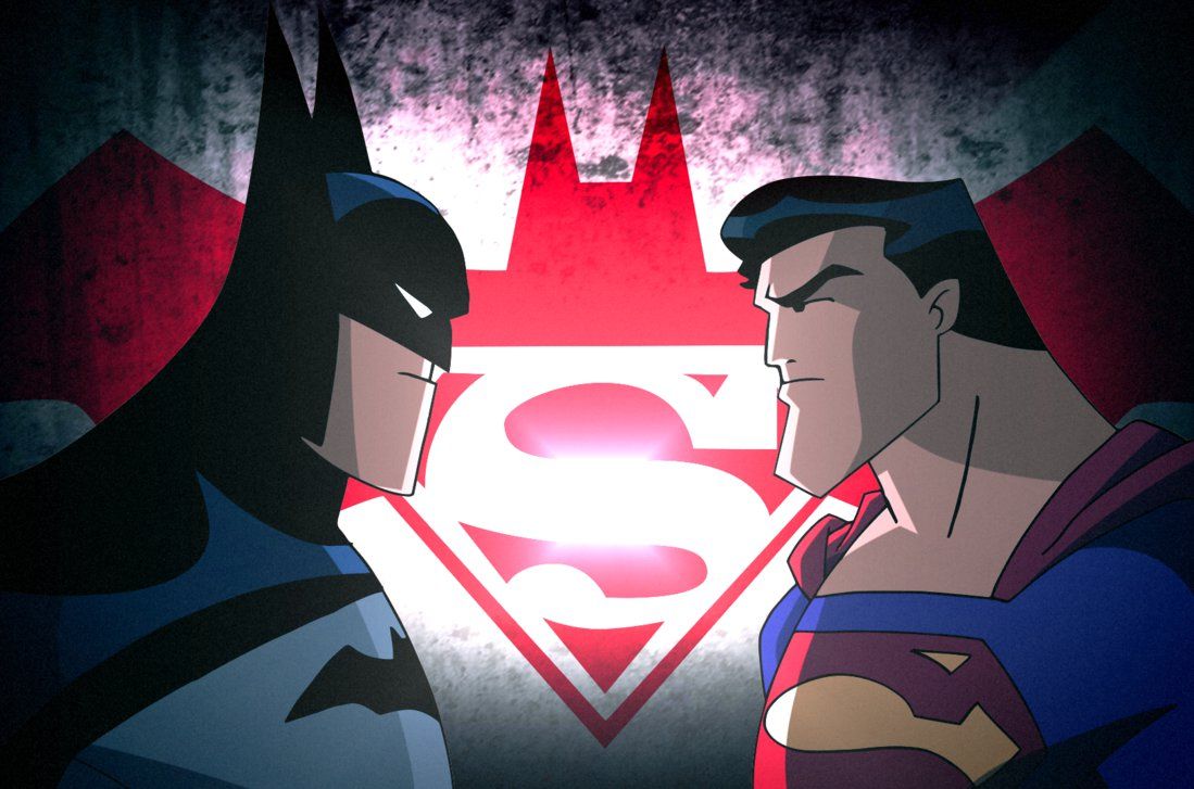 Batman V Superman Face Off. Batman Comic Art, Batman And Superman, Batman
