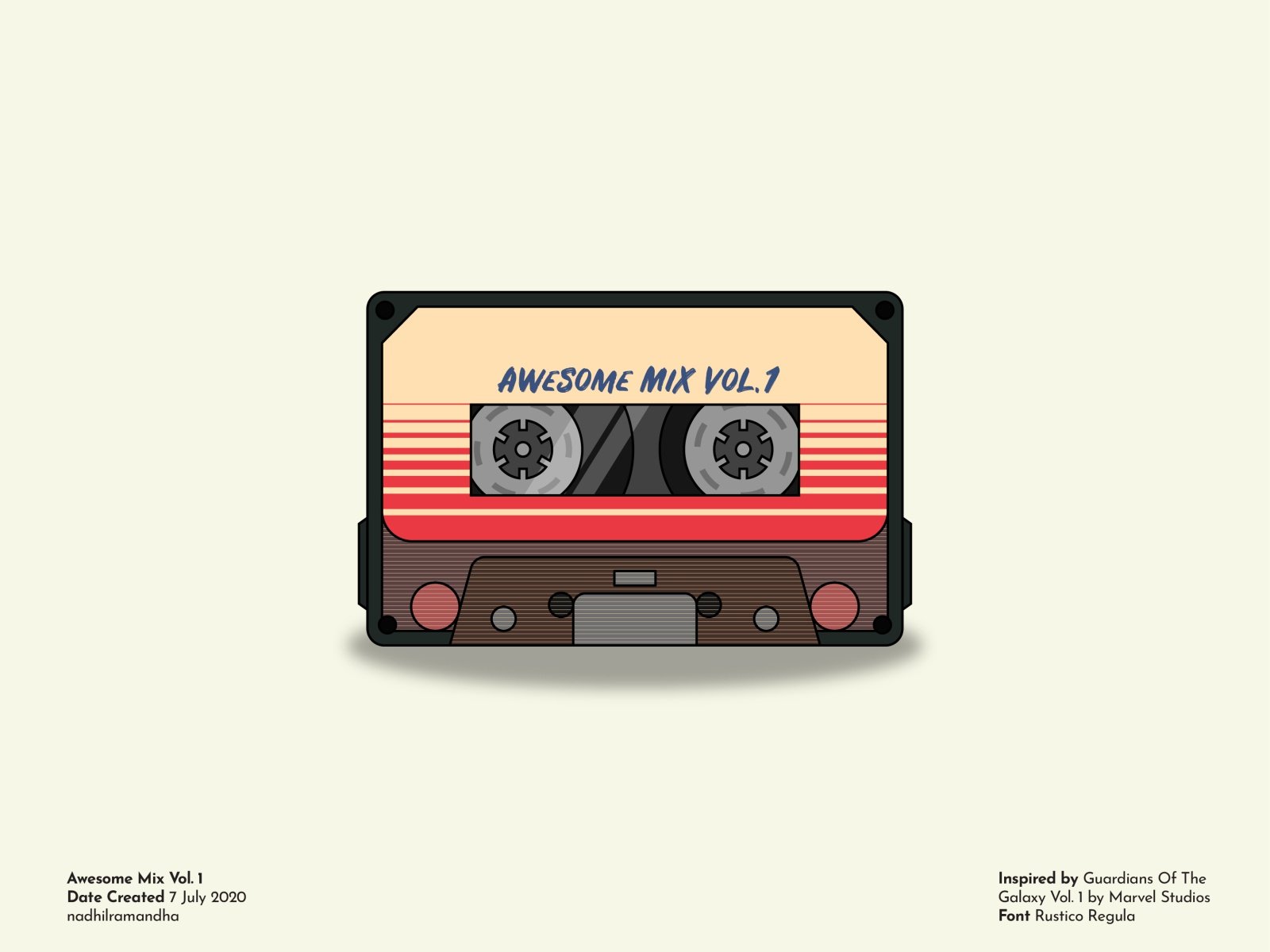 GOTG Awesome Mix Vol. 1 Cassette