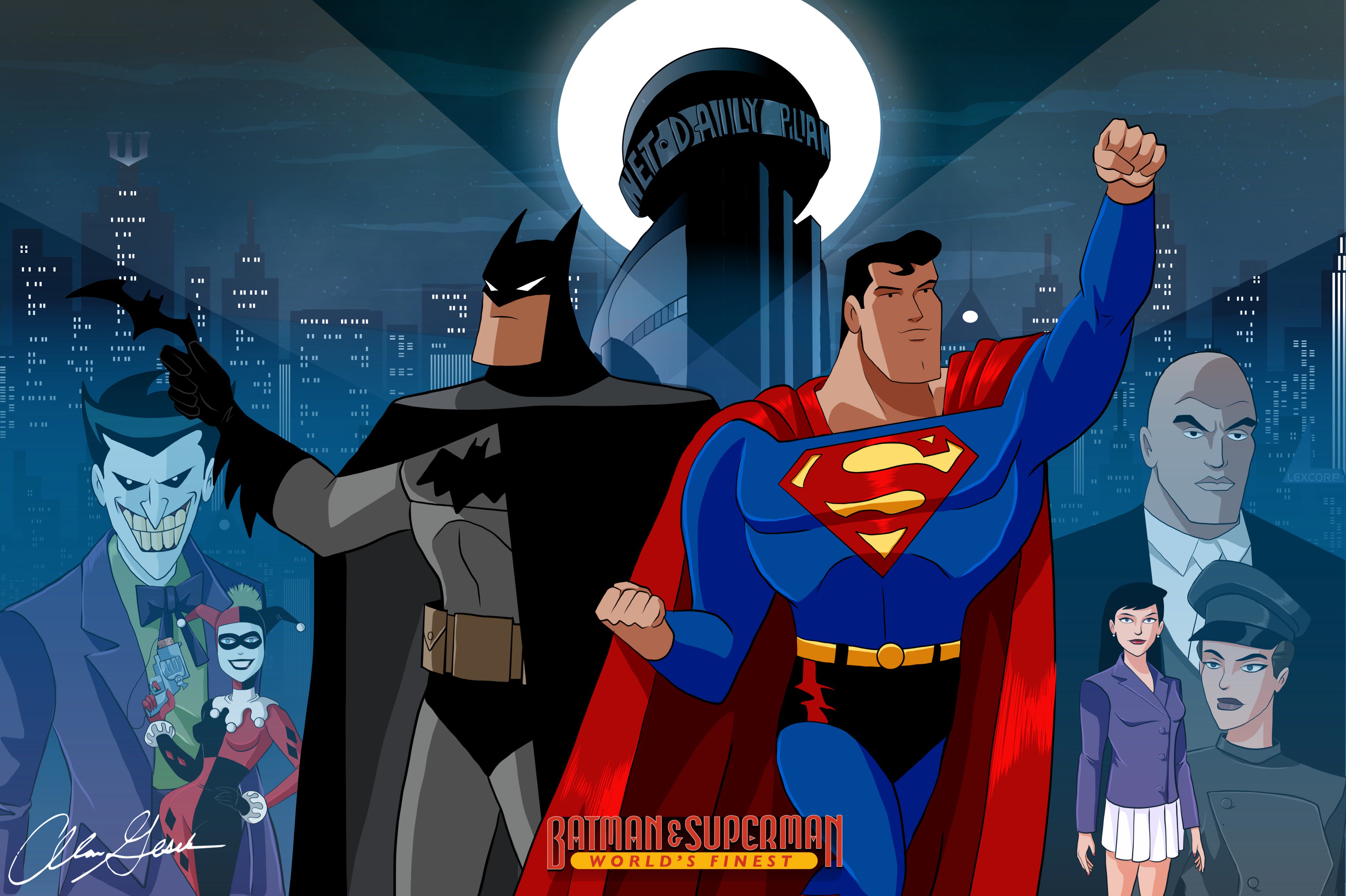 The Batman Superman Movie: World's Finest HD Wallpaper and Background