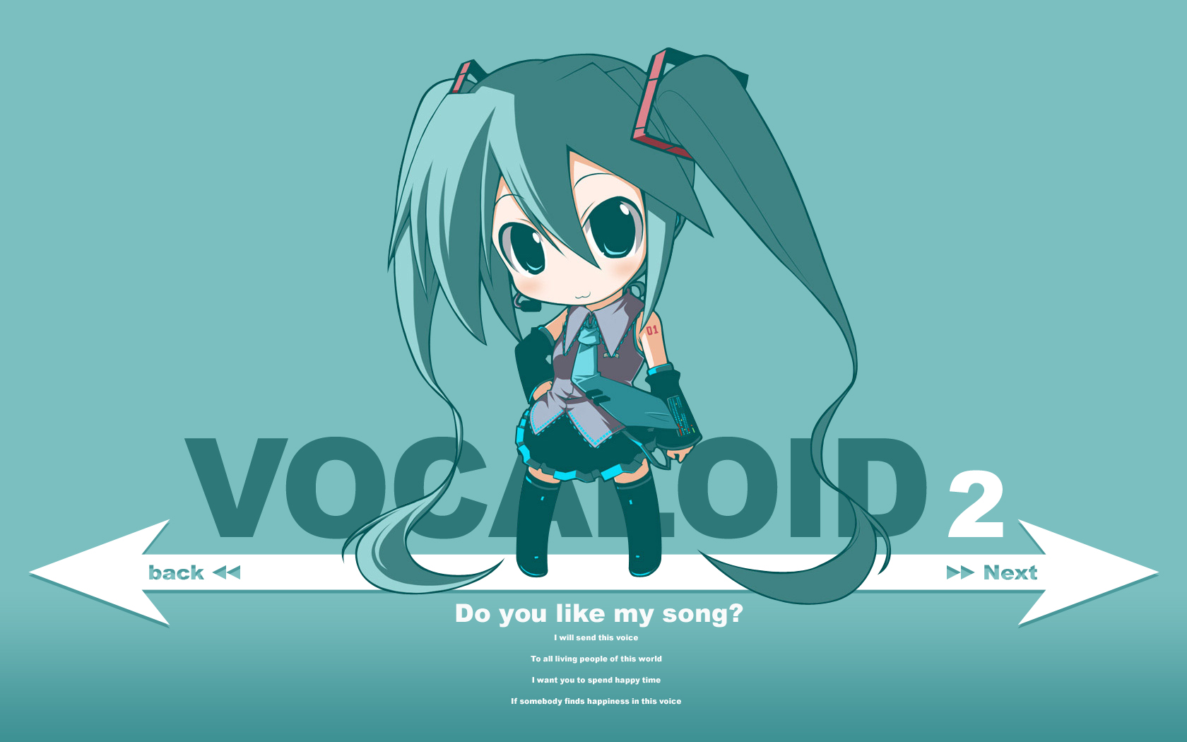 chibi hatsune miku vocaloid. konachan.com.com Anime Wallpaper