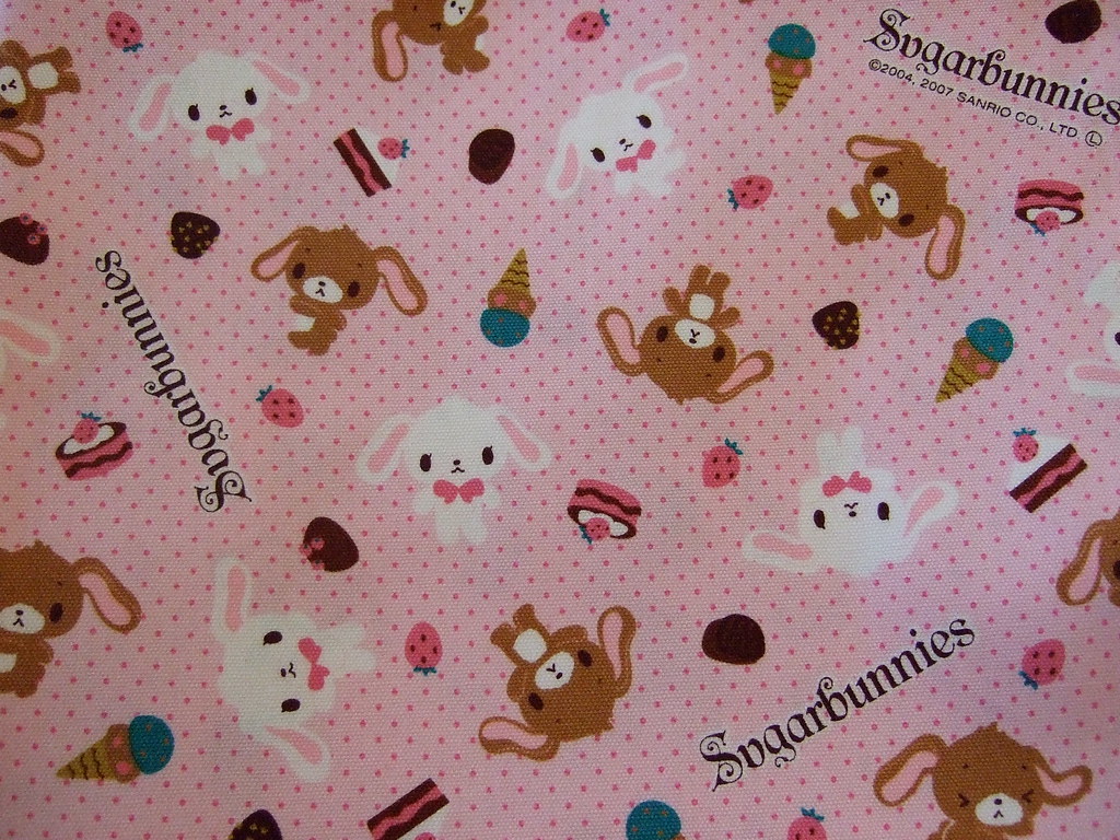 Sugarbunnies fabric. From Tomato in Nippori