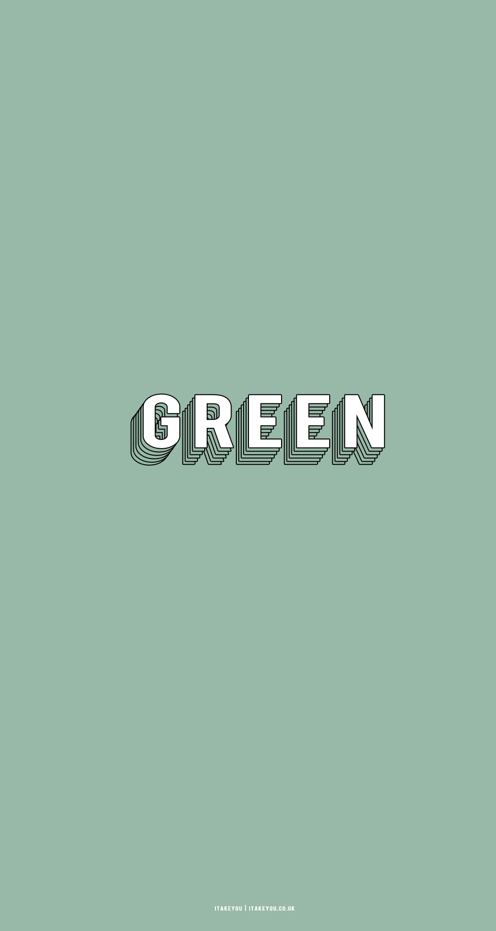 Sage Green Minimalist Wallpaper for Phone, Green Layers I Take You. Wedding Readings. Wedding Ideas