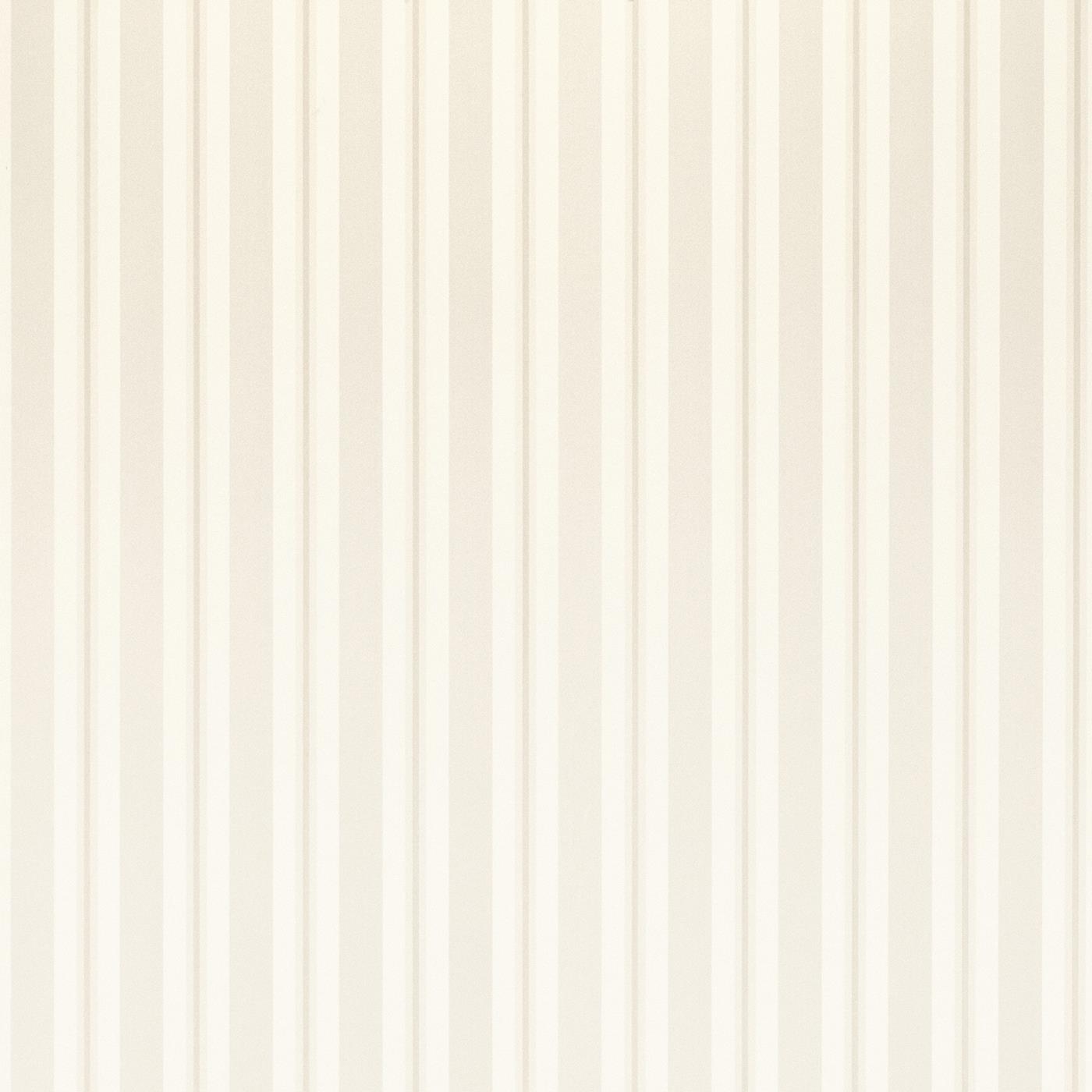 Slightly Imperfect Laura Ashley Brampton Stripe White Cream Grey Wallpaper