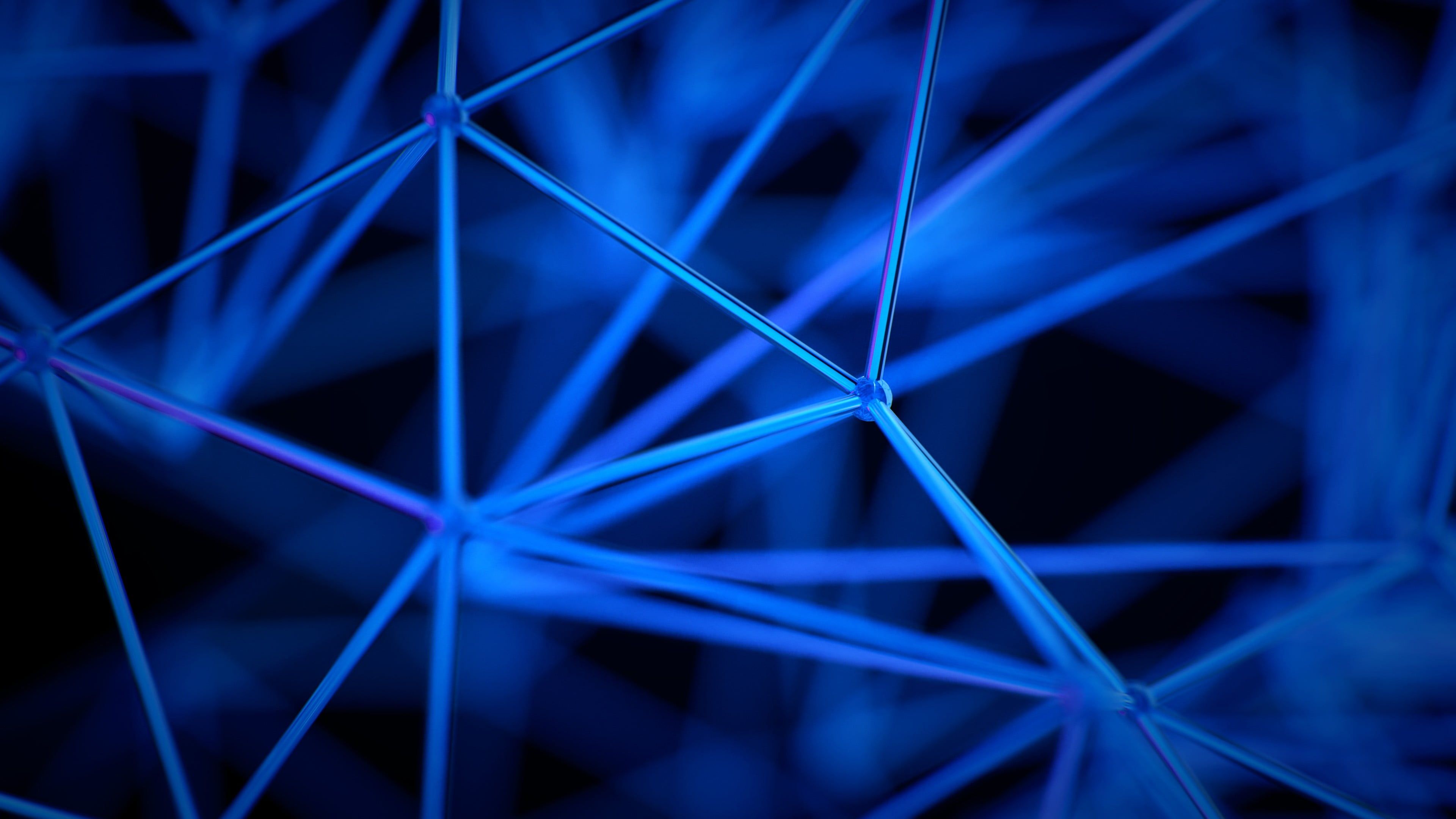 digital art #abstract #pattern #CGI D #geometry #triangle #lines #blue K #wallpaper #hdwa. Blue digital art, Black and blue wallpaper, Red and black wallpaper