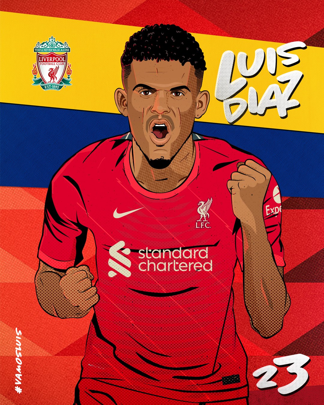 Liverpool FC moment you've been waiting for Luis Diaz is a RED