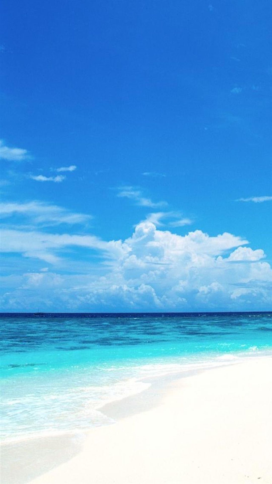 Blue Beach iPhone Wallpaper