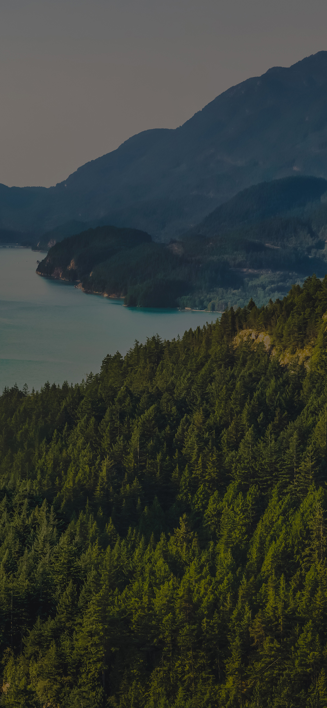 iPhone X wallpaper. lake green nature wonderful blue summer day mountain dark