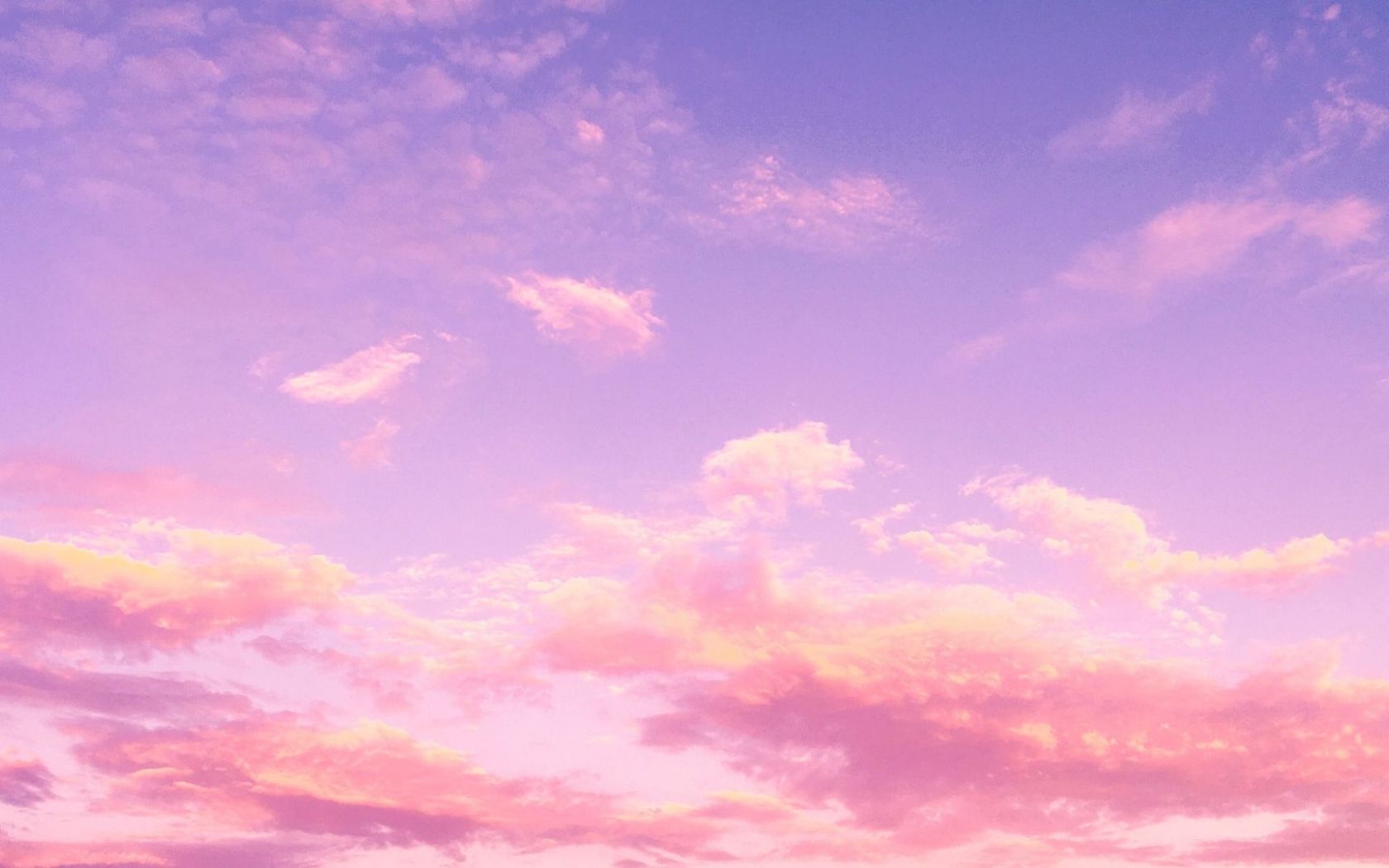 Pink Clouds Sky Wallpaper