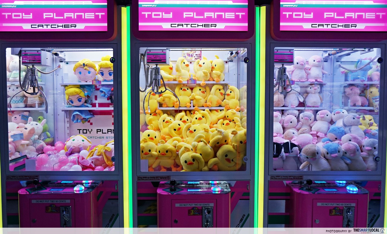 Arcades In Singapore With Claw Machines To Train Your Plushie Catching Skills At