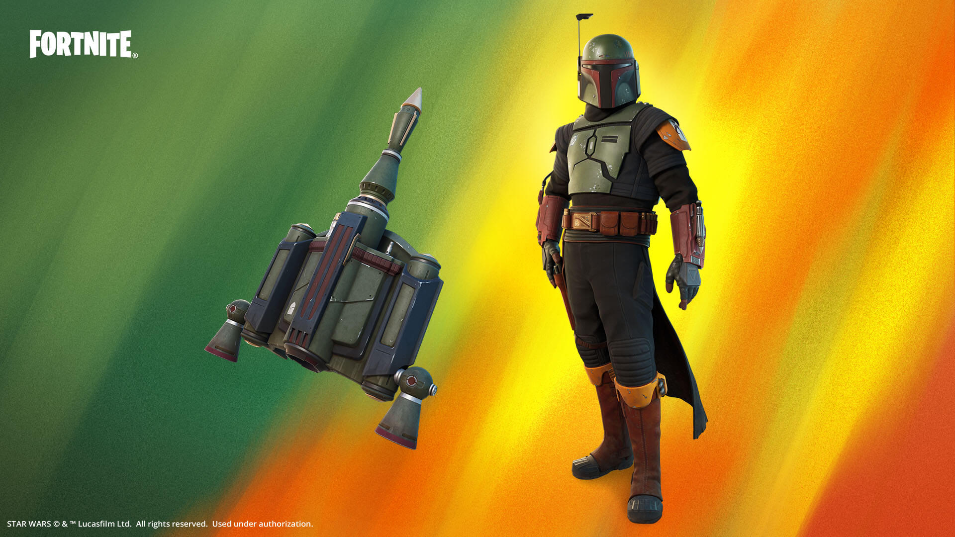 The Infamous Star Wars Bounty Hunter Boba Fett is coming to Fortnite! Grab his Outfit or the complete Boba Fett Set with Pickaxe, Glider and Emote!
