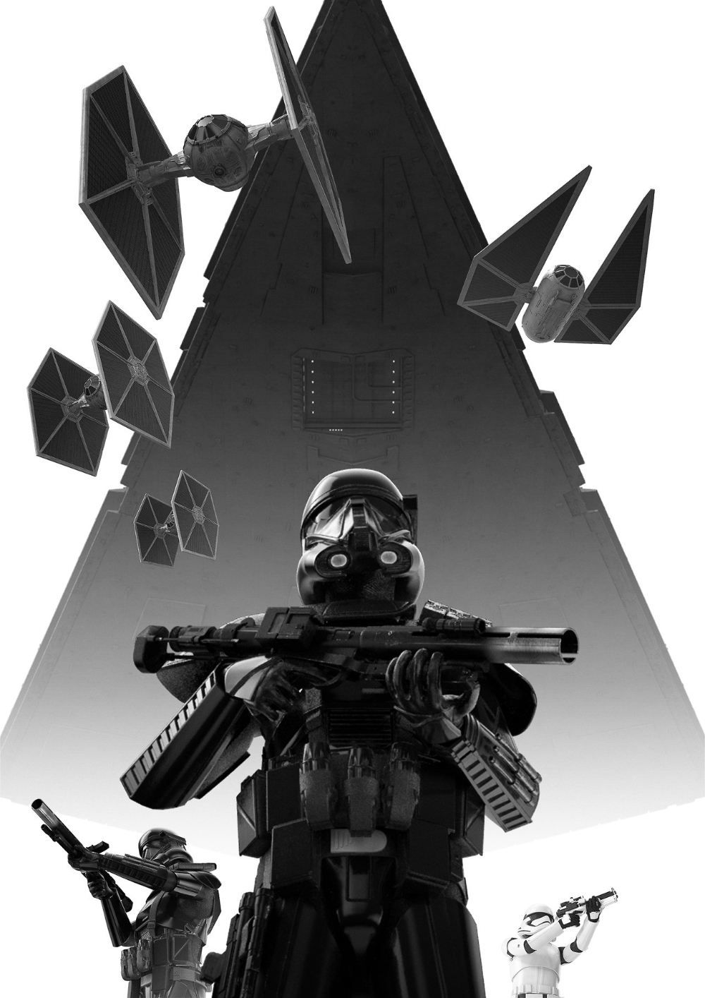 Star Wars Dark Trooper Poster / Wallpaper, RED der