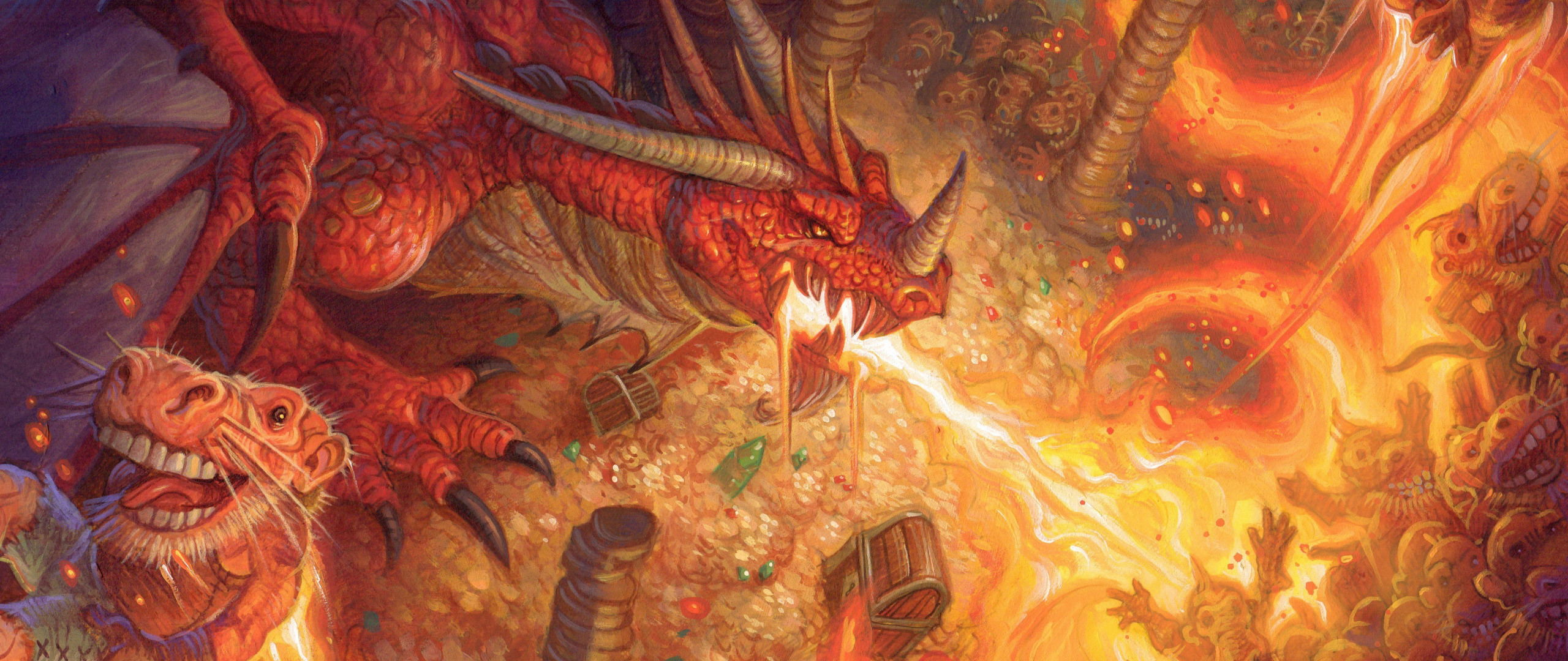 2560x Wallpaper Dragon, Fire, Video Game, Hearthstone 4k Wallpaper Dragon