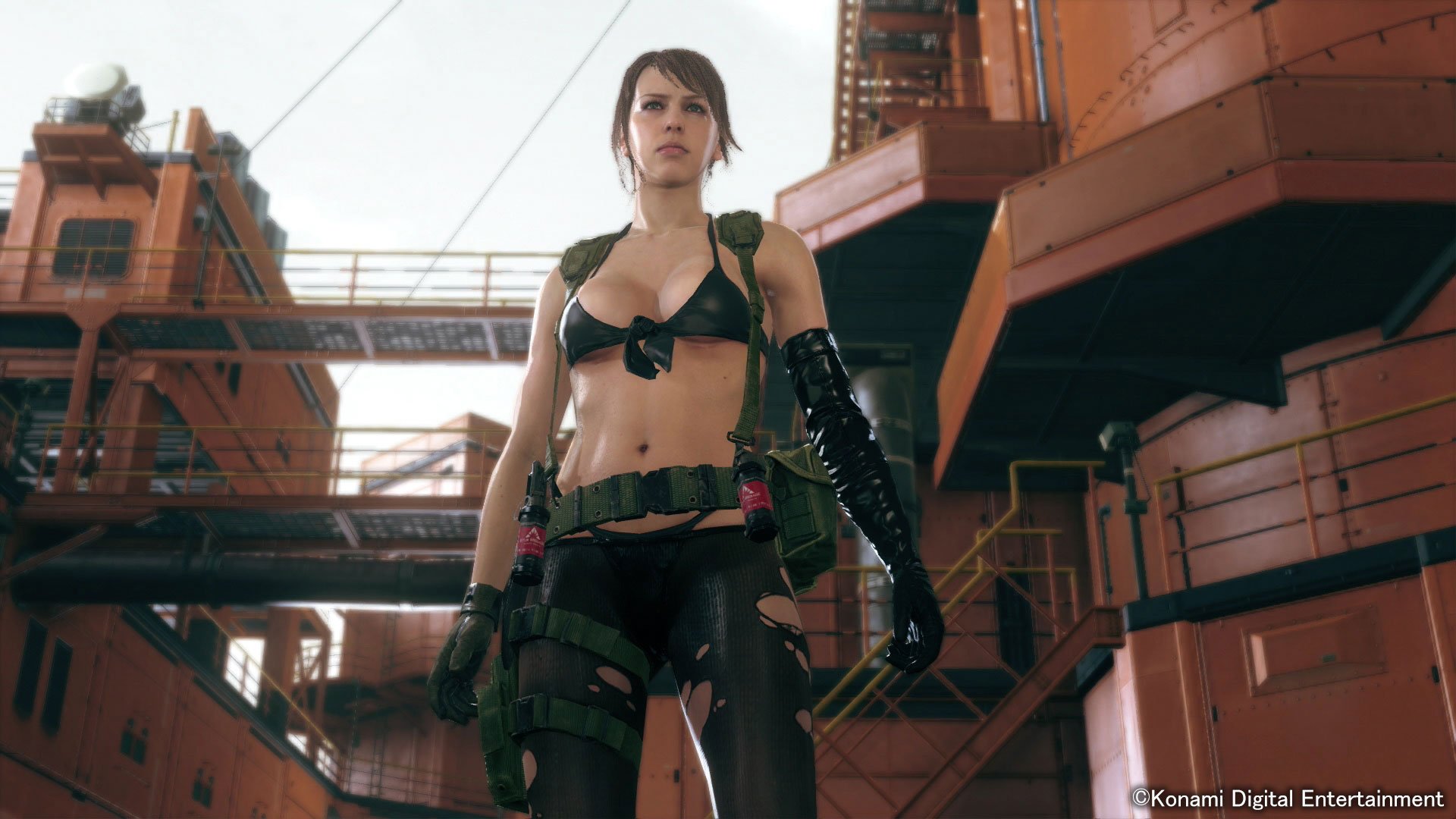 Metal Gear Solid V Bid Booty Quiet HD wallpaper
