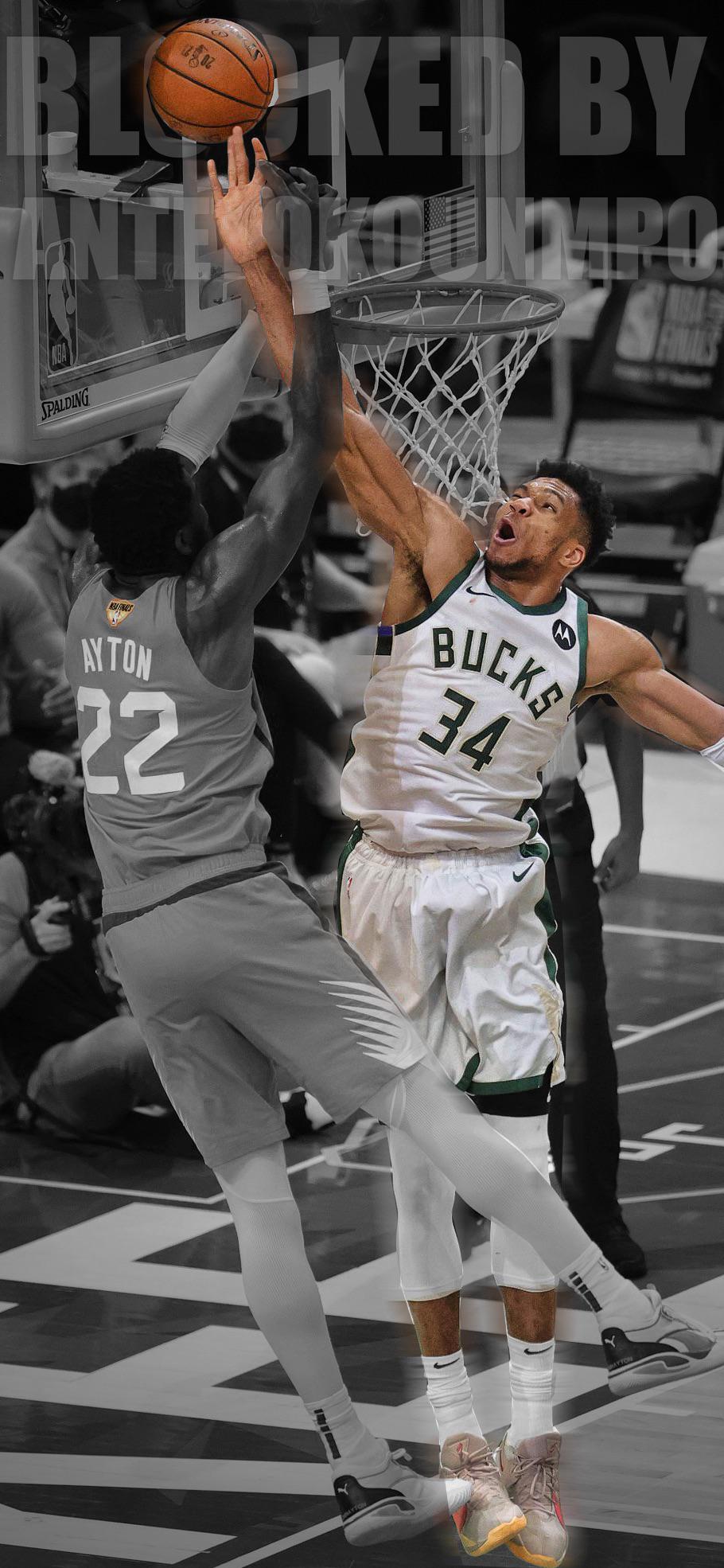 Made a IPhone wallpaper from the best block in finals history! LFG bucks and bucks in 6!