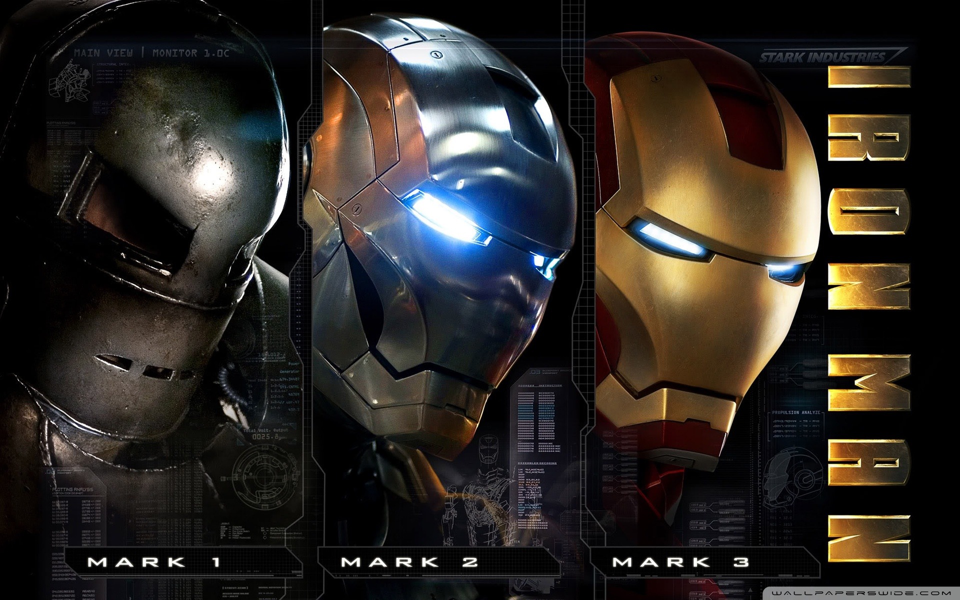 Evolution Armor Iron Man II Movie HD Desktop Wallpaper