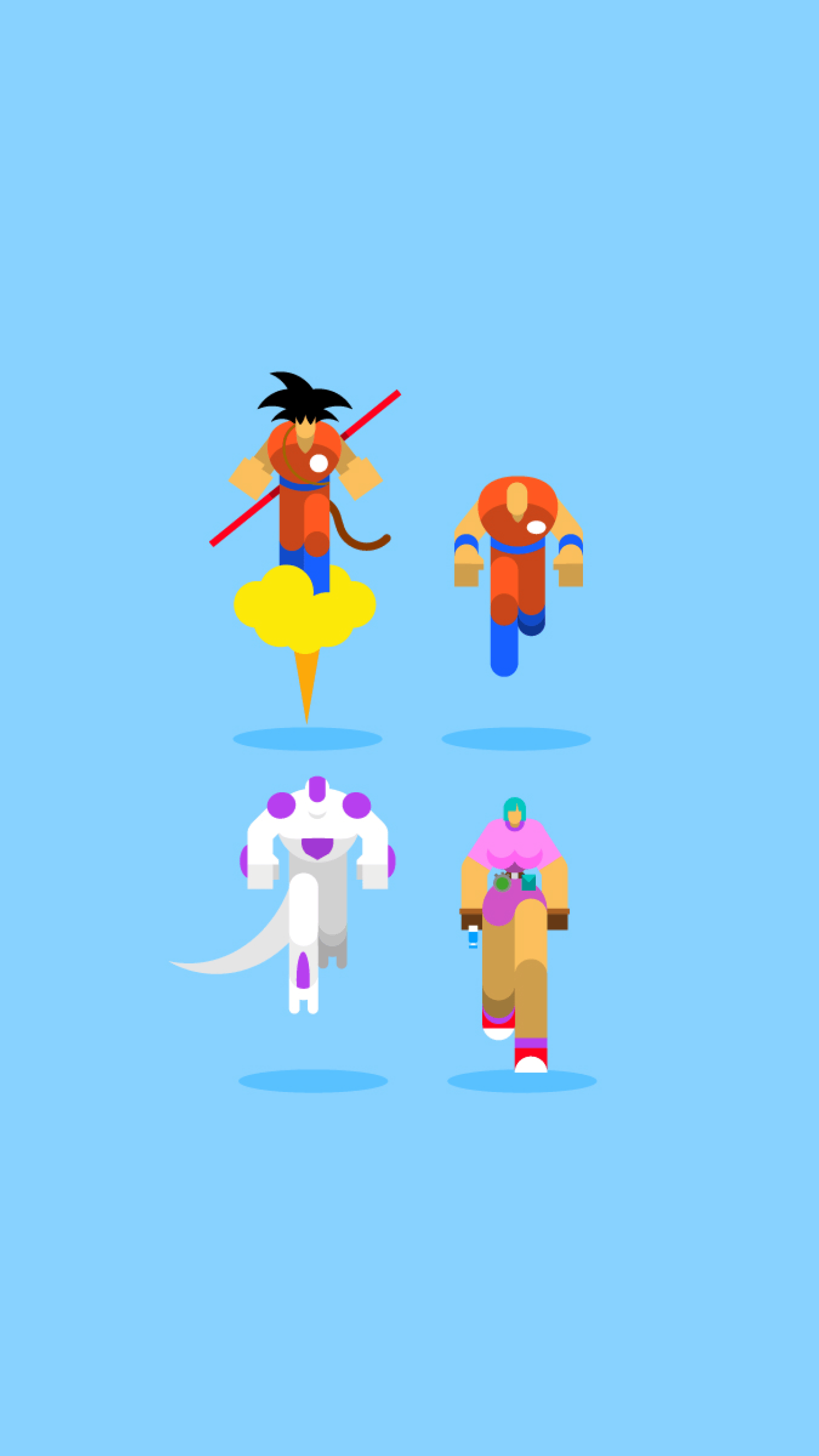 DBZ iPhone Minimalist Wallpapers - Wallpaper Cave