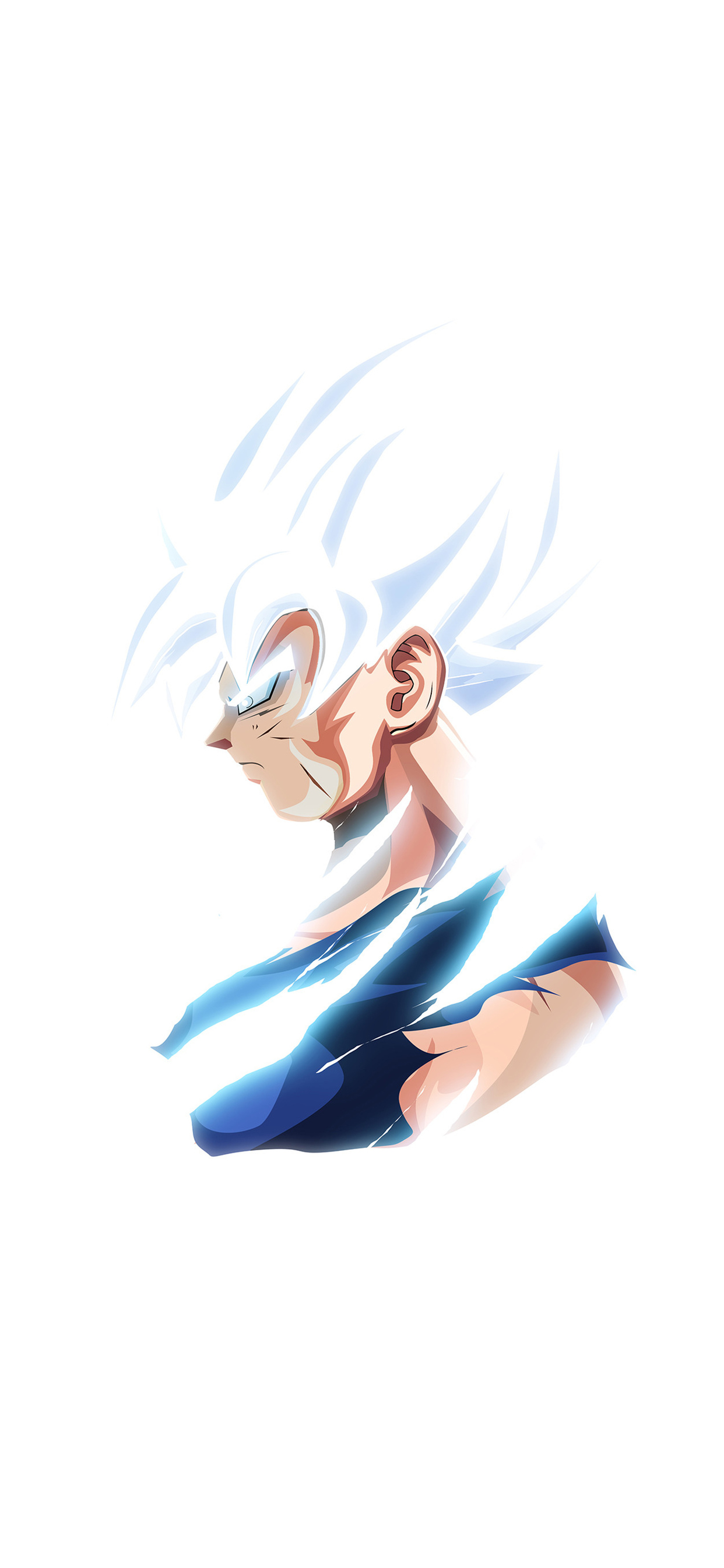 Goku Ultra Instinct Dragon Ball Minimal 4k iPhone XS MAX HD 4k Wallpaper, Image, Background, Photo and Picture