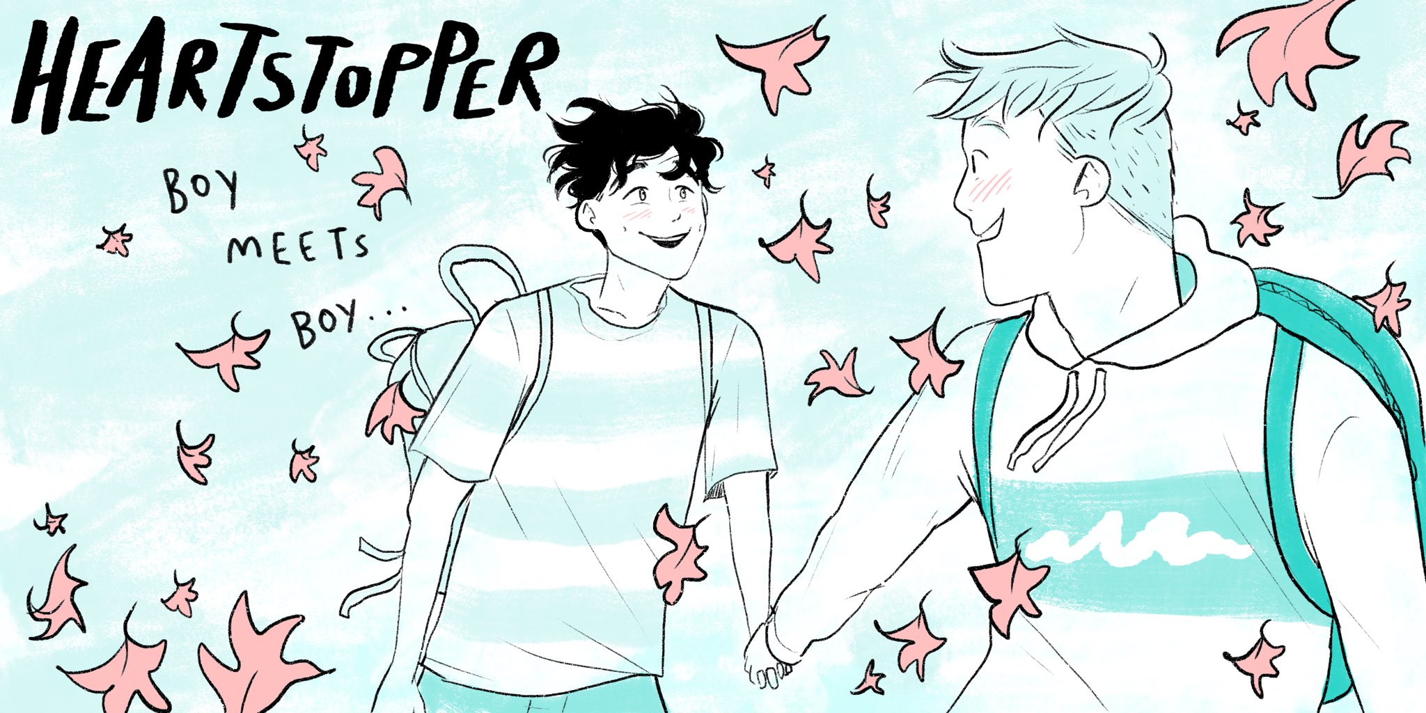 Alice Oseman Updates no Twitter: I think HEARTSTOPPER is a spotlighted comic on the front page of the app today!! Thanks to Tapas for the feature! If you head on over