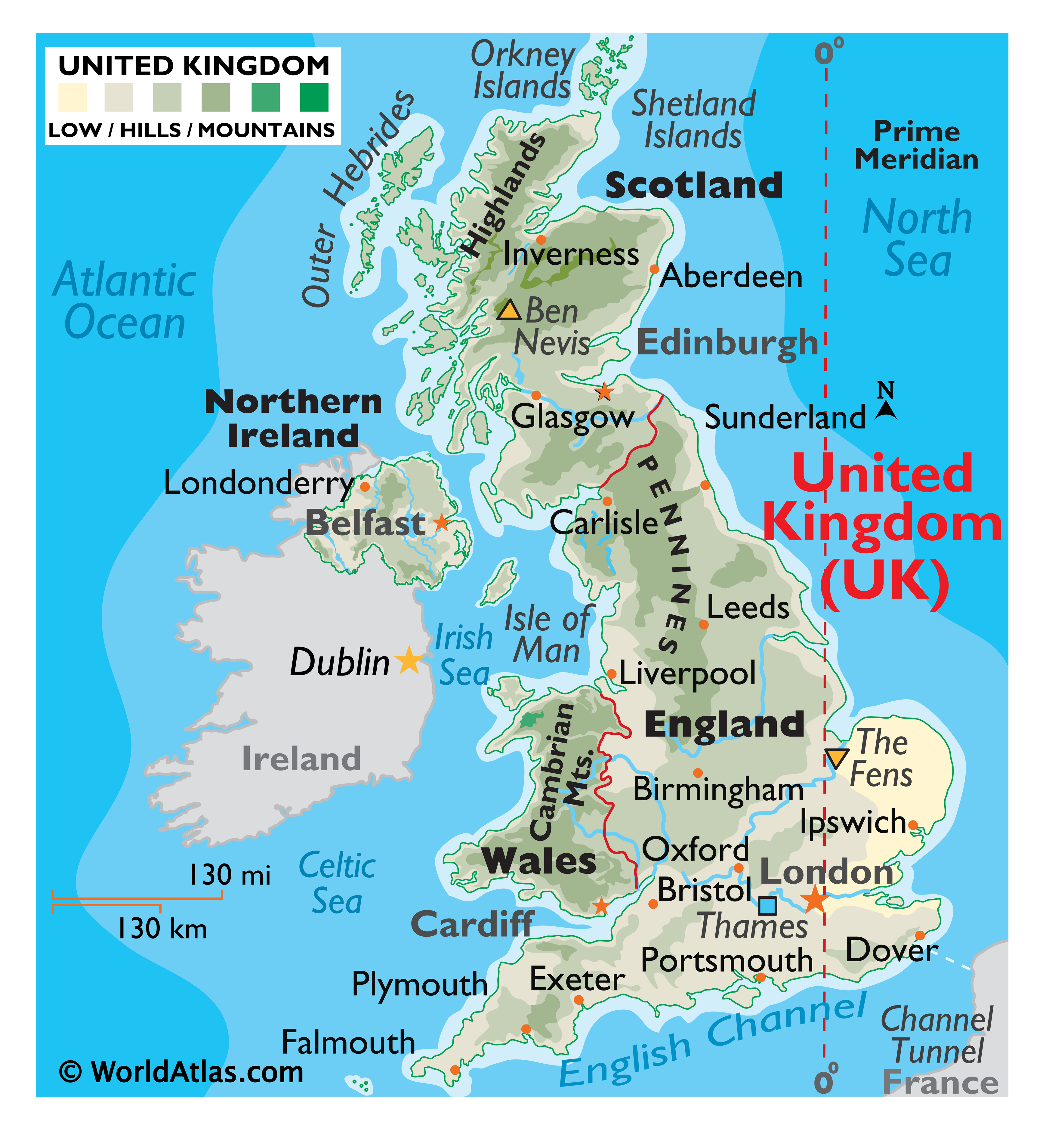 The United Kingdom Maps & Facts