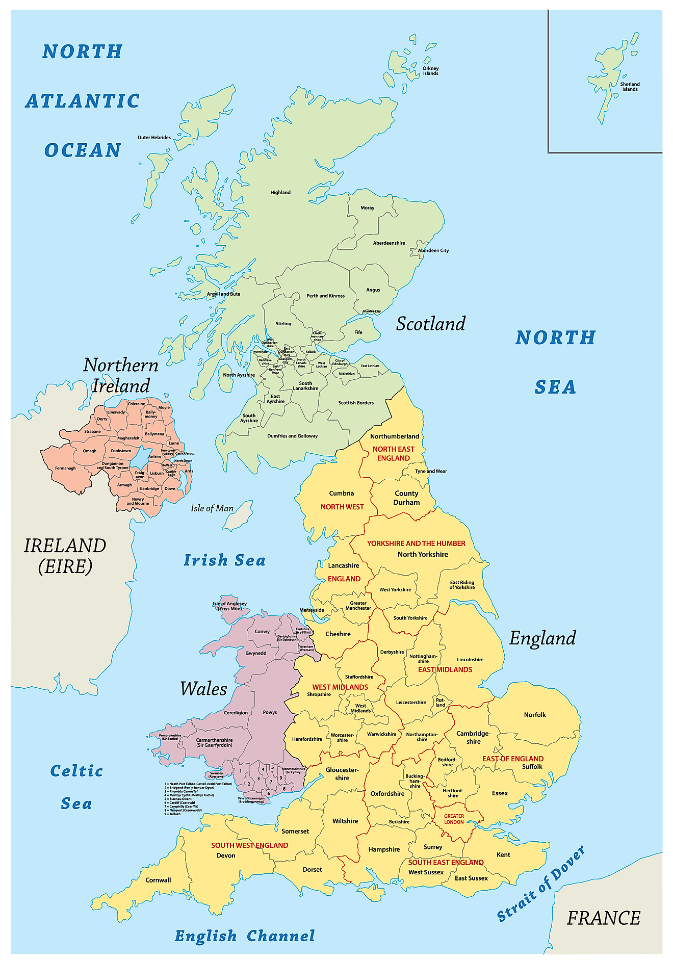 The United Kingdom Maps & Facts