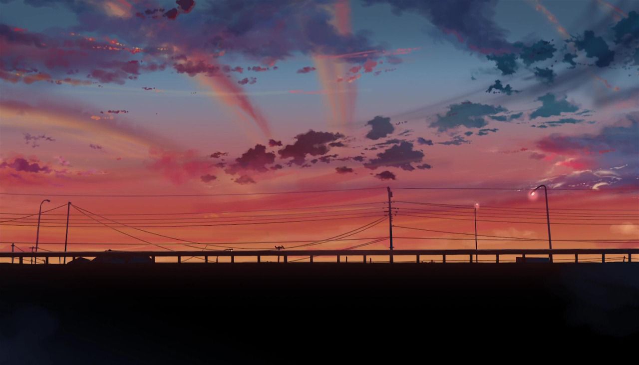 Centimeters Per Second. Directed by Makoto Shinkai. Created by CoMix Wave Inc. Anime background, Anime scenery, Anime wallpaper